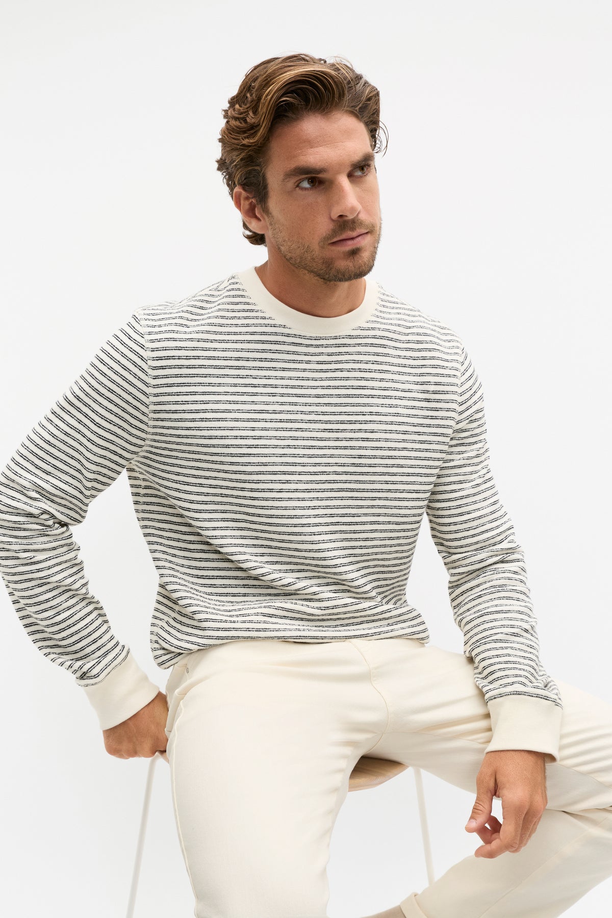 Stripe Crewneck