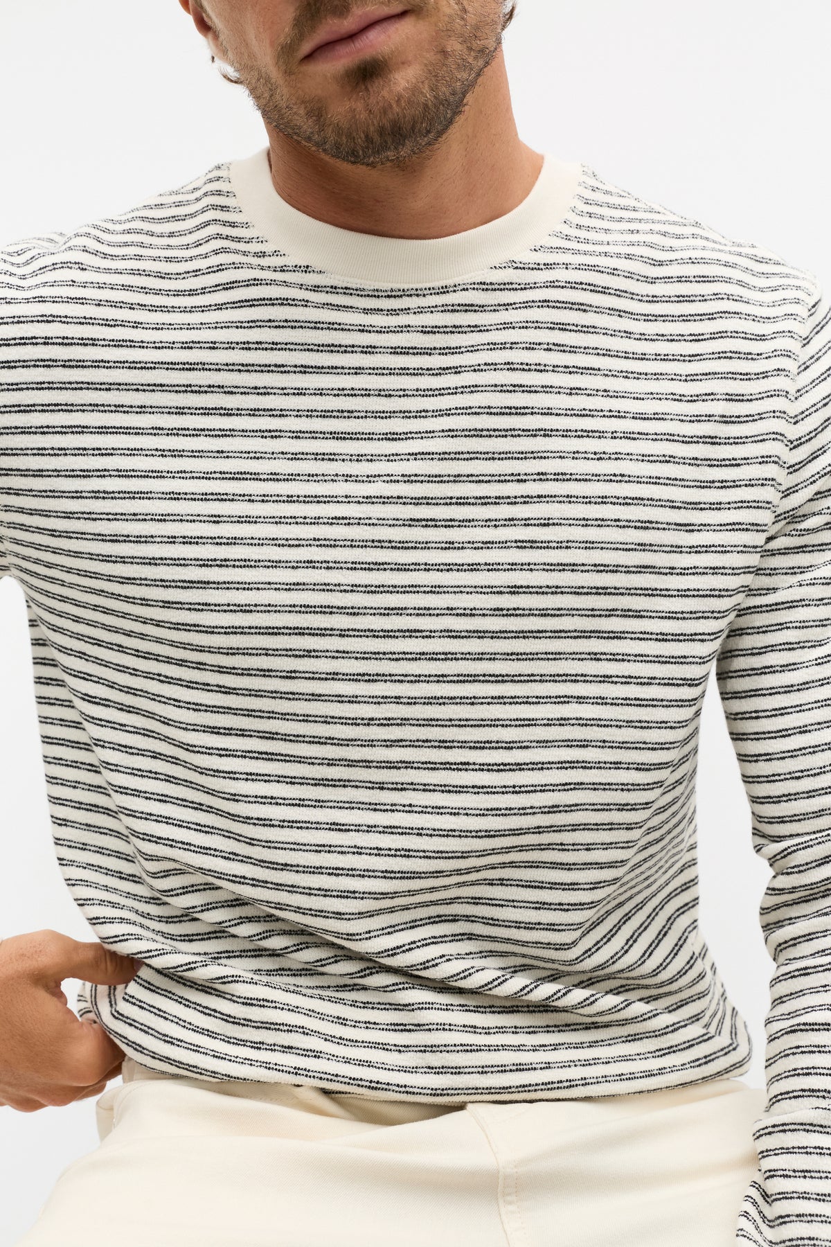 Stripe Crewneck