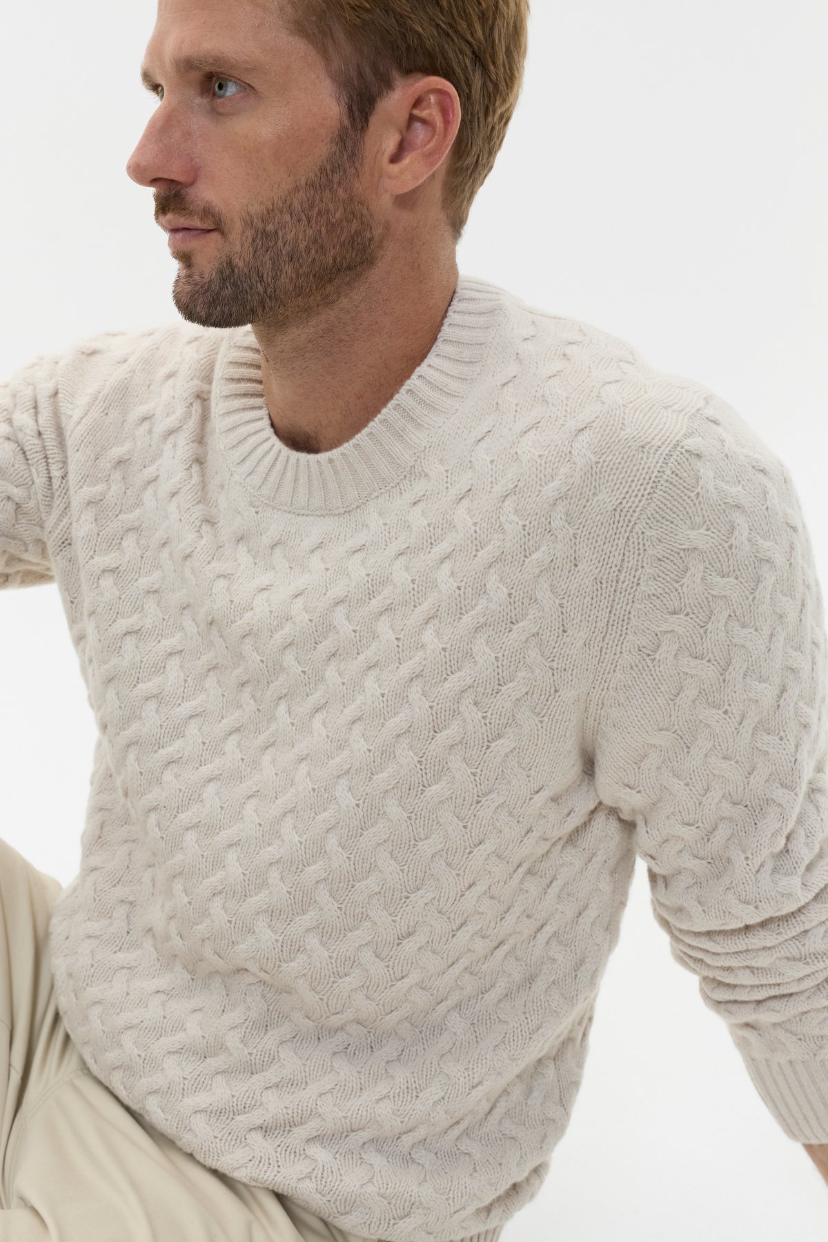 Wool Blend Cable Knit