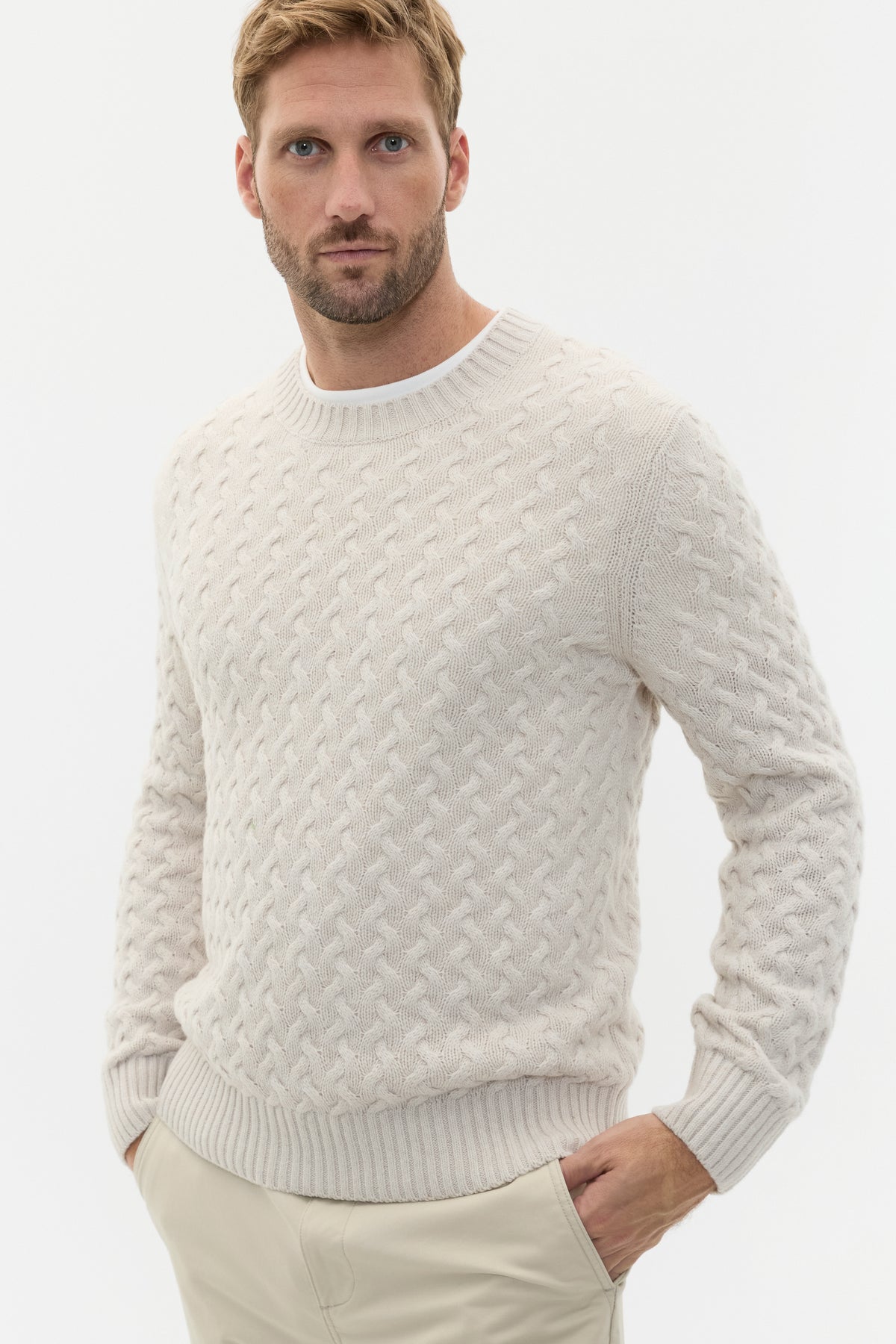 Wool Blend Cable Knit