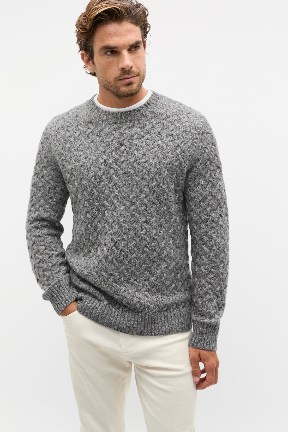 Wool Blend Cable Knit
