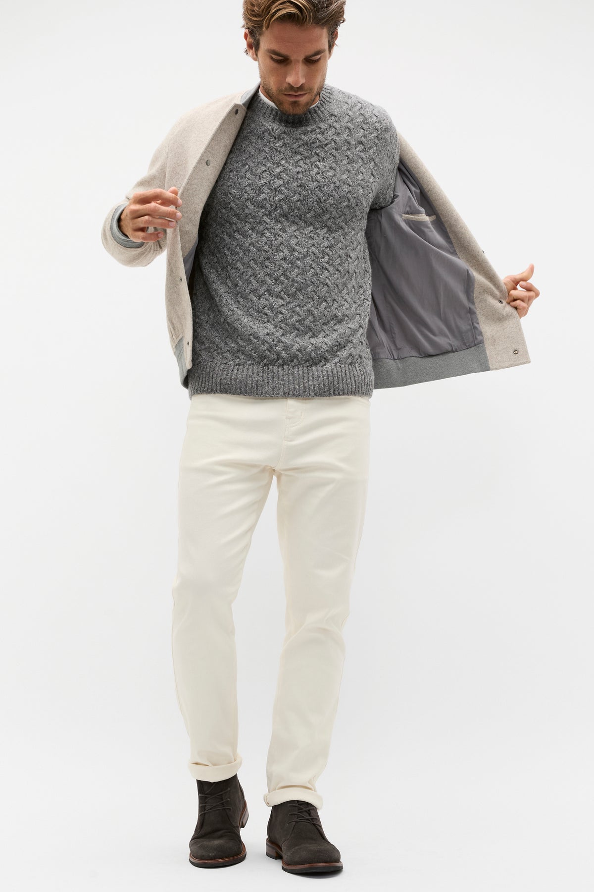 Wool Blend Cable Knit