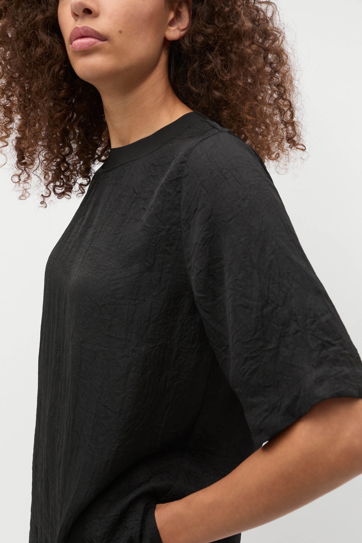 Textured Satin Tee