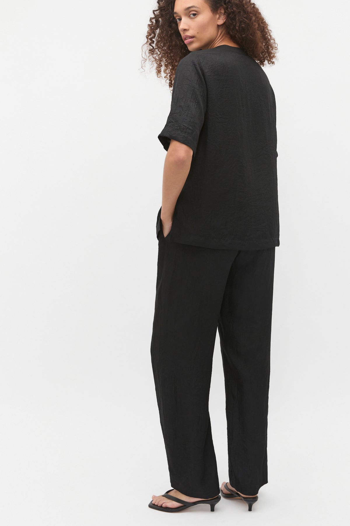 Textured Satin Tee
