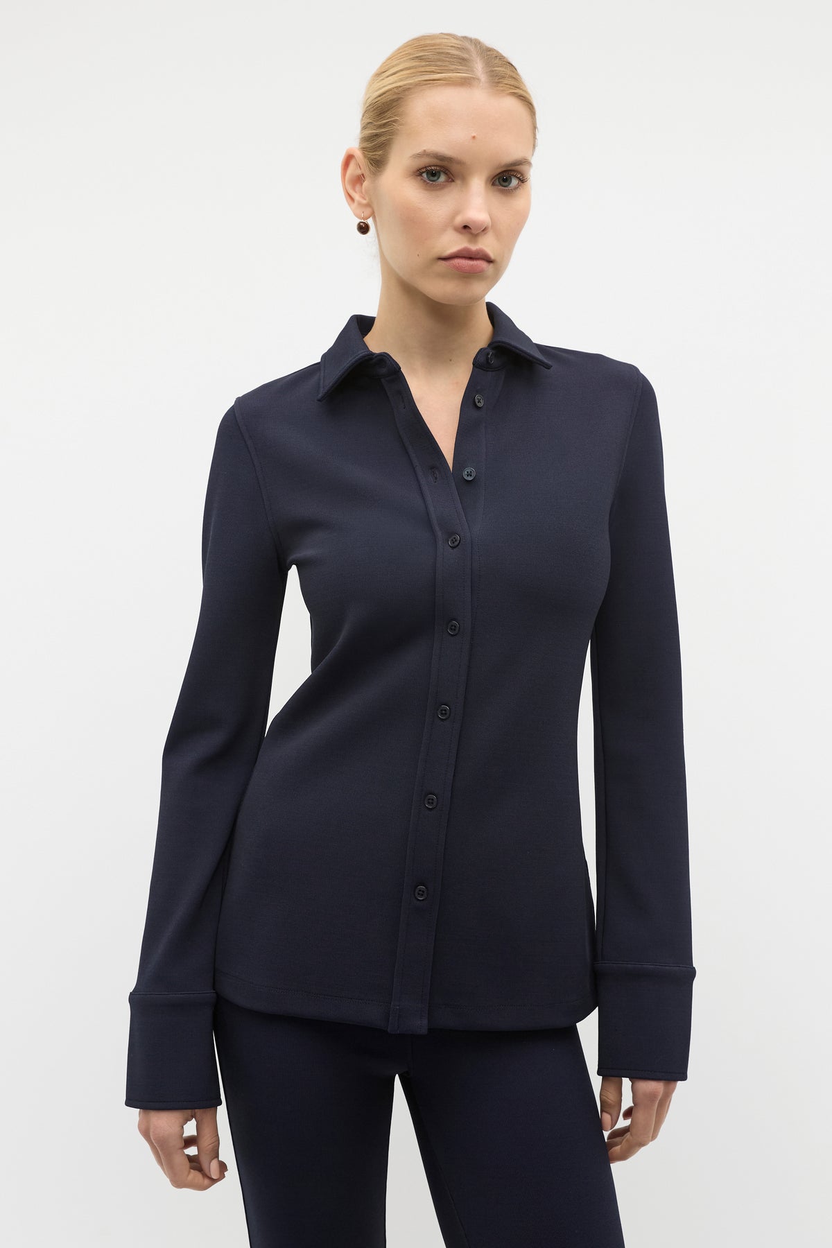 Compact Rib Polo Top