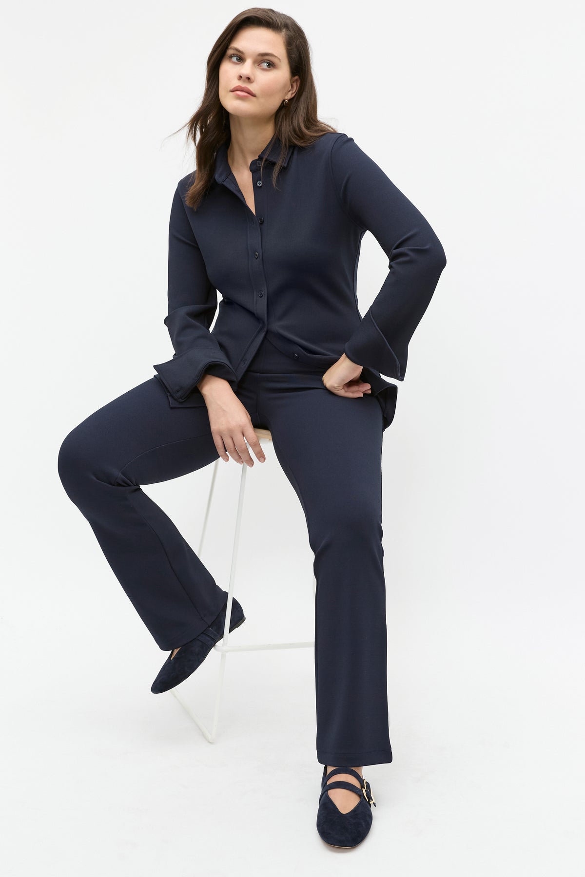 Compact Rib Polo Top