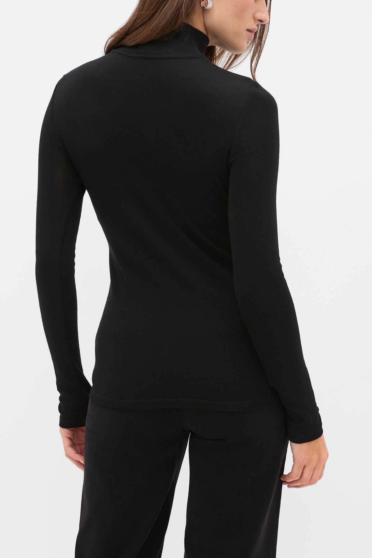 Australian Merino Mock Neck Top