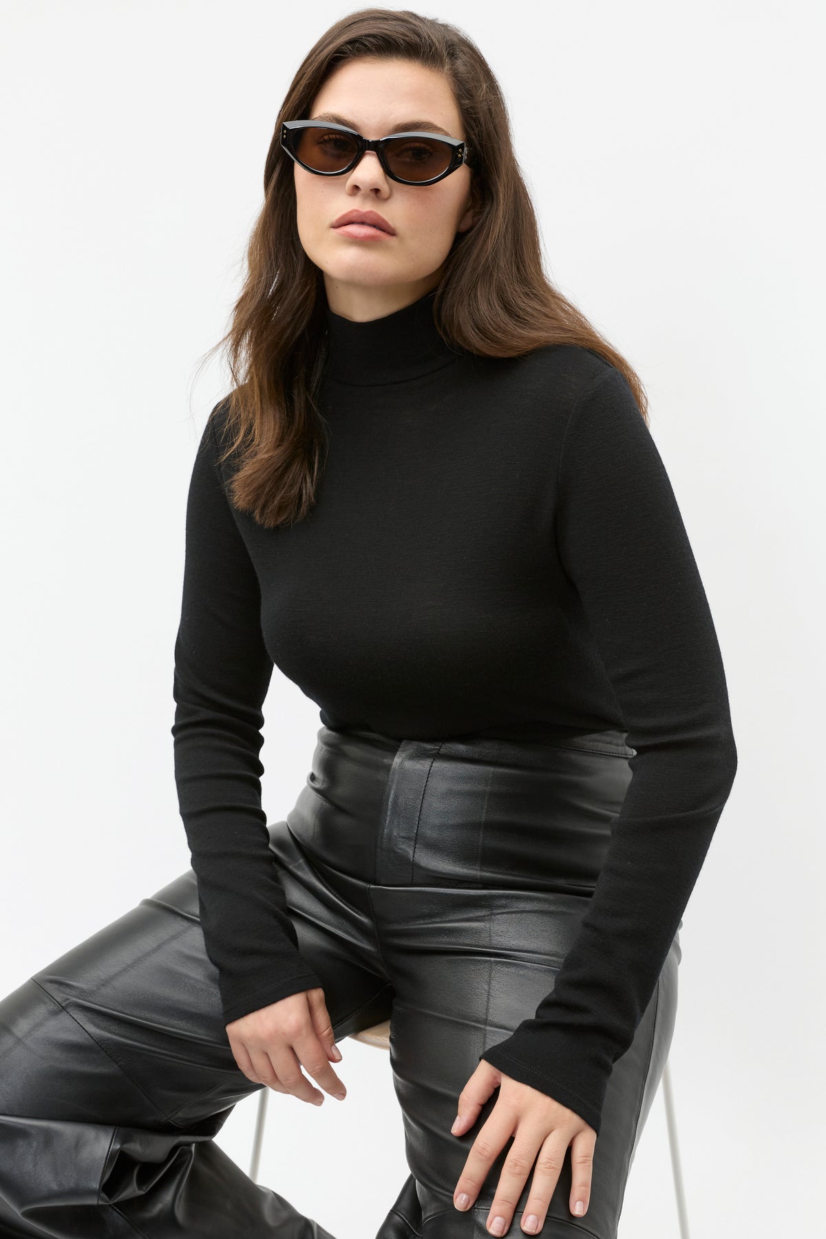 Australian Merino Mock Neck Top