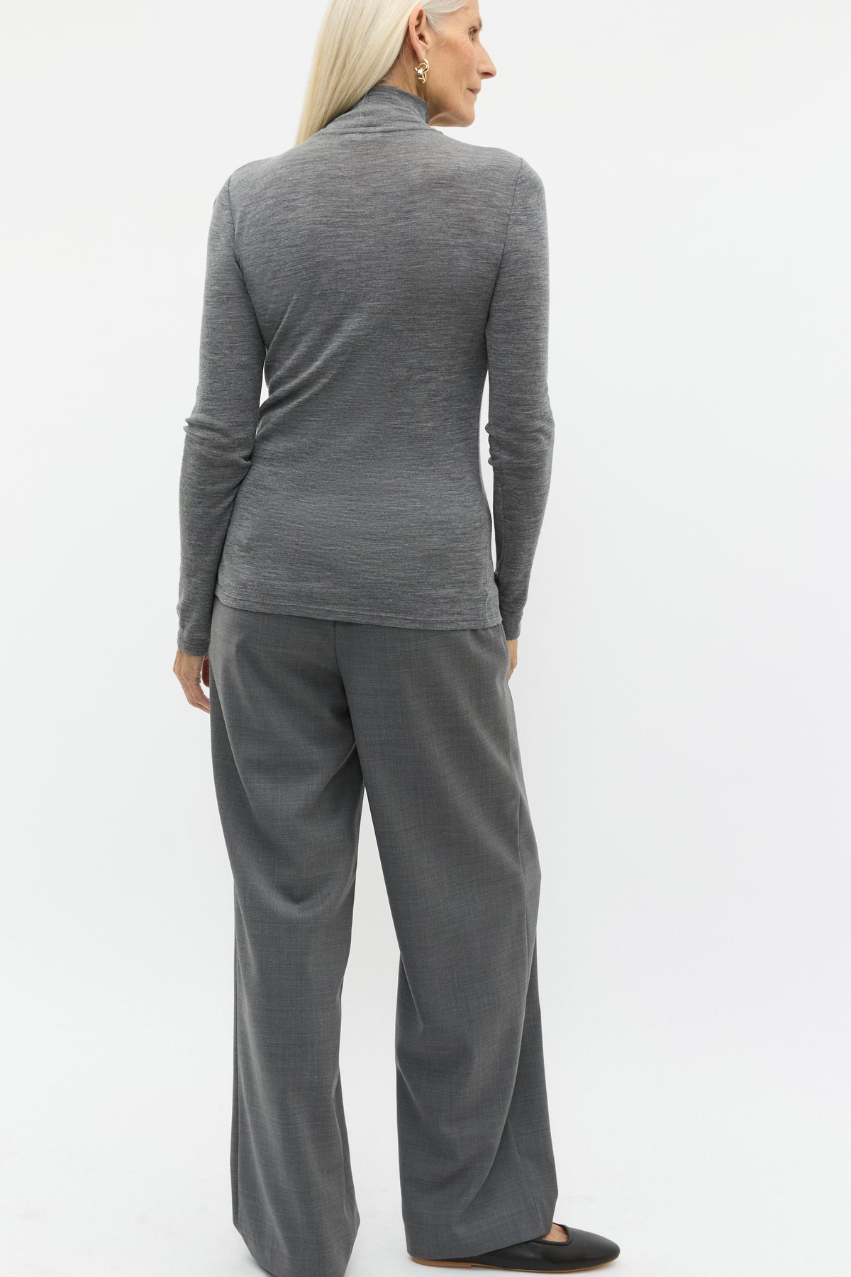 Australian Merino Mock Neck Top