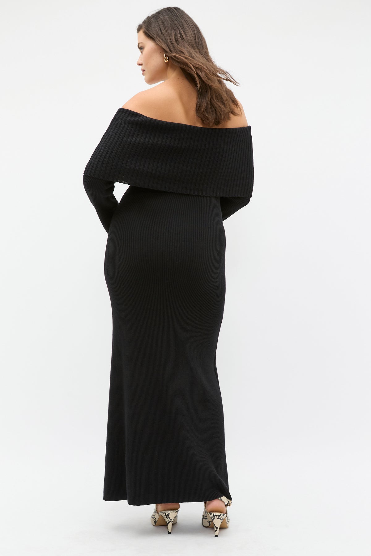 Off Shoulder Knit Dress