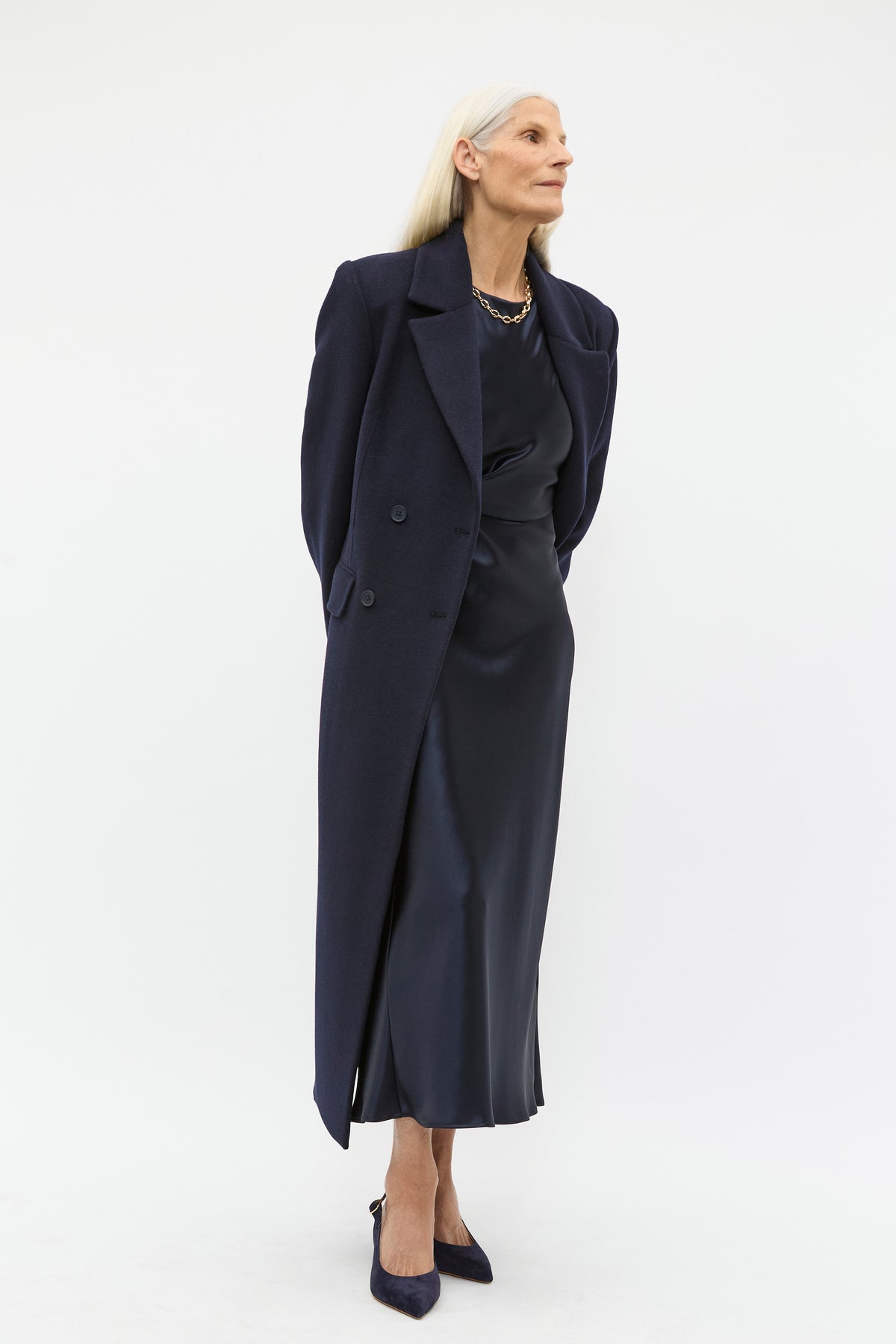 Satin Knot Front Dress