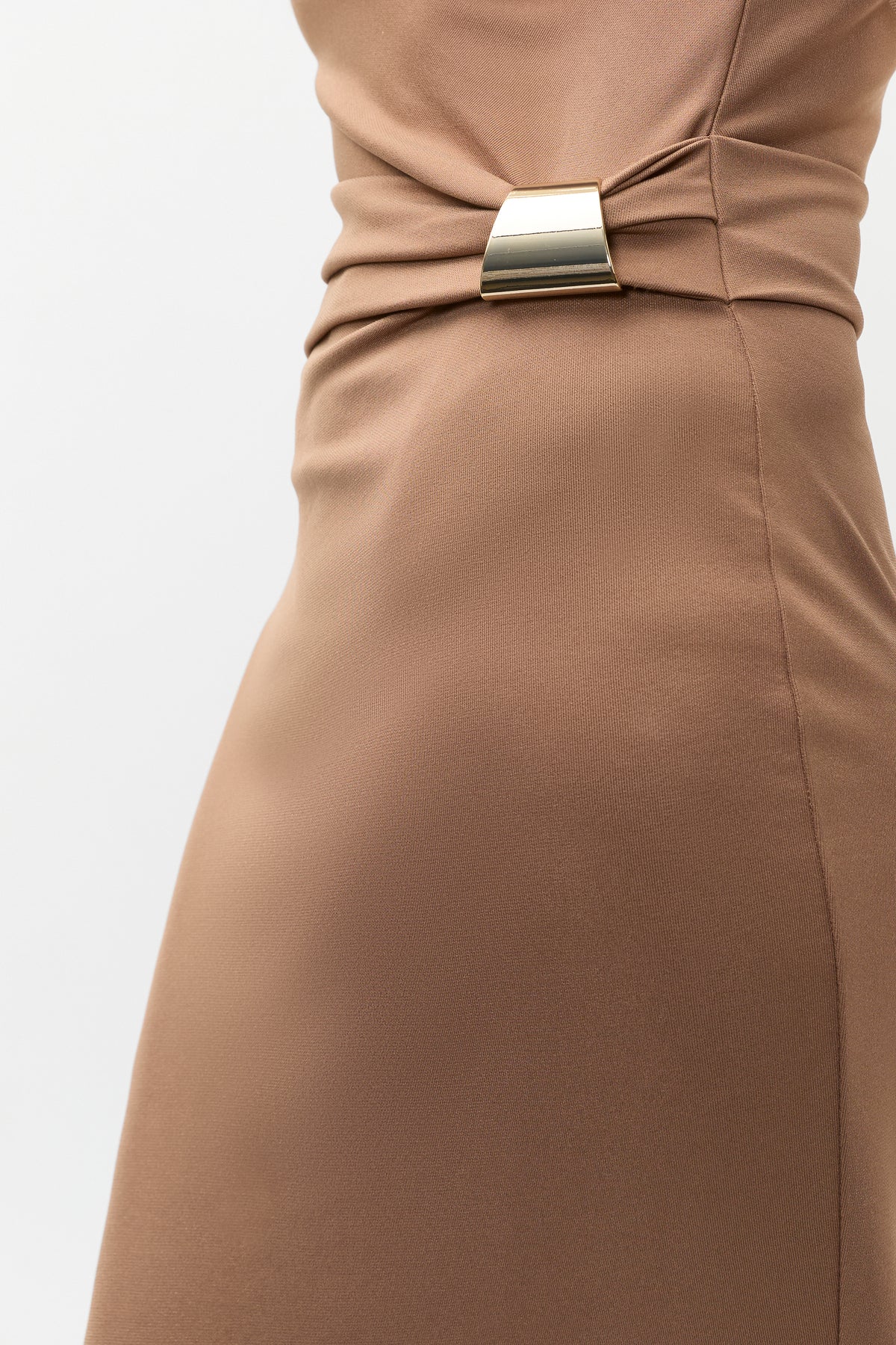 Long Sleeve Ruched Side Dress