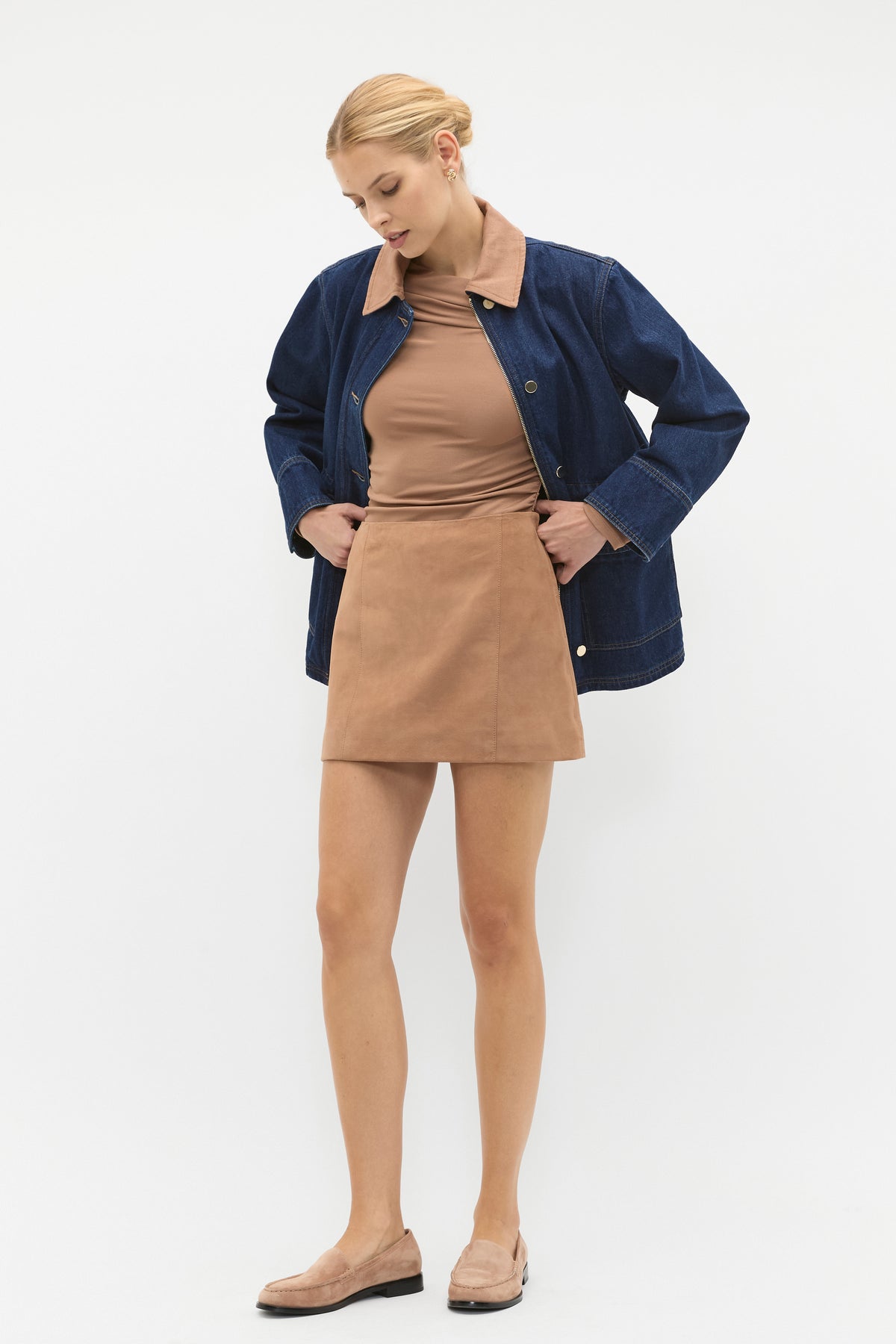 Suede Mini Skirt