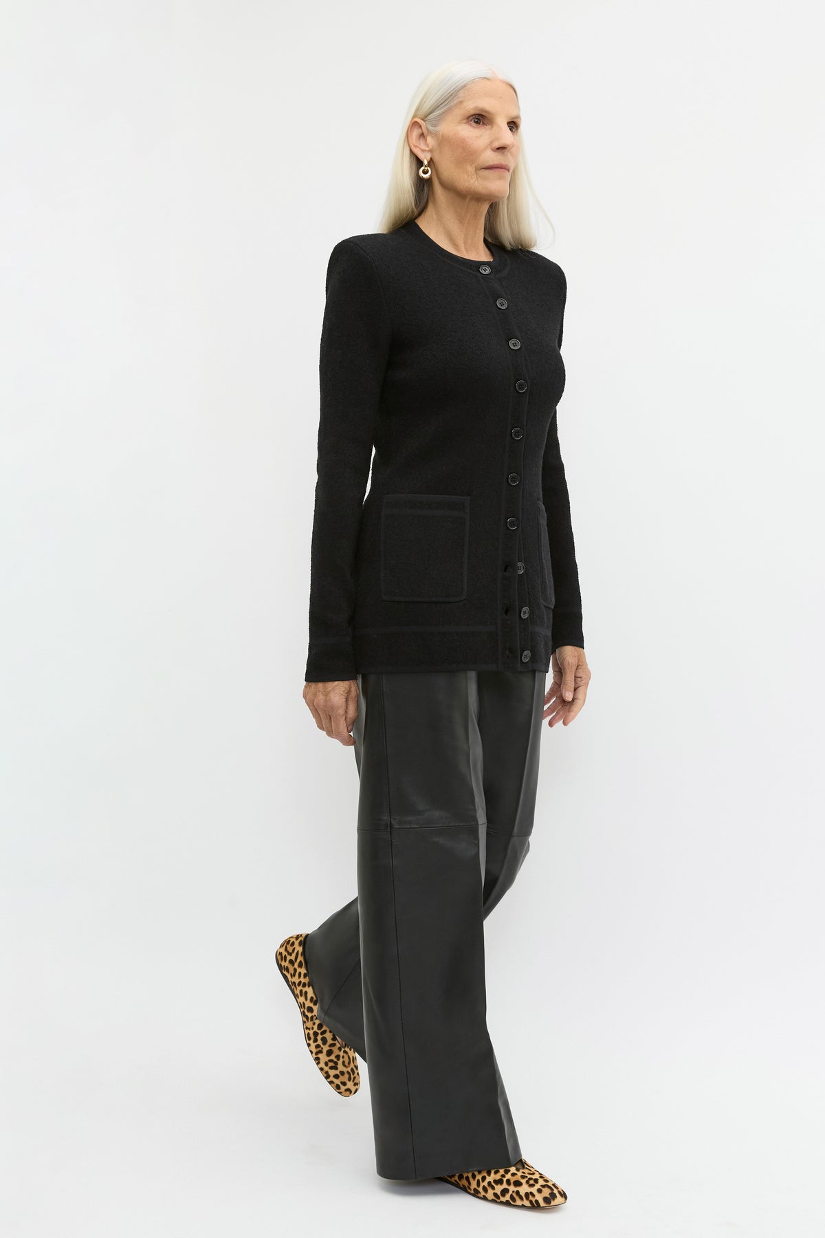 Leather High Rise Trouser