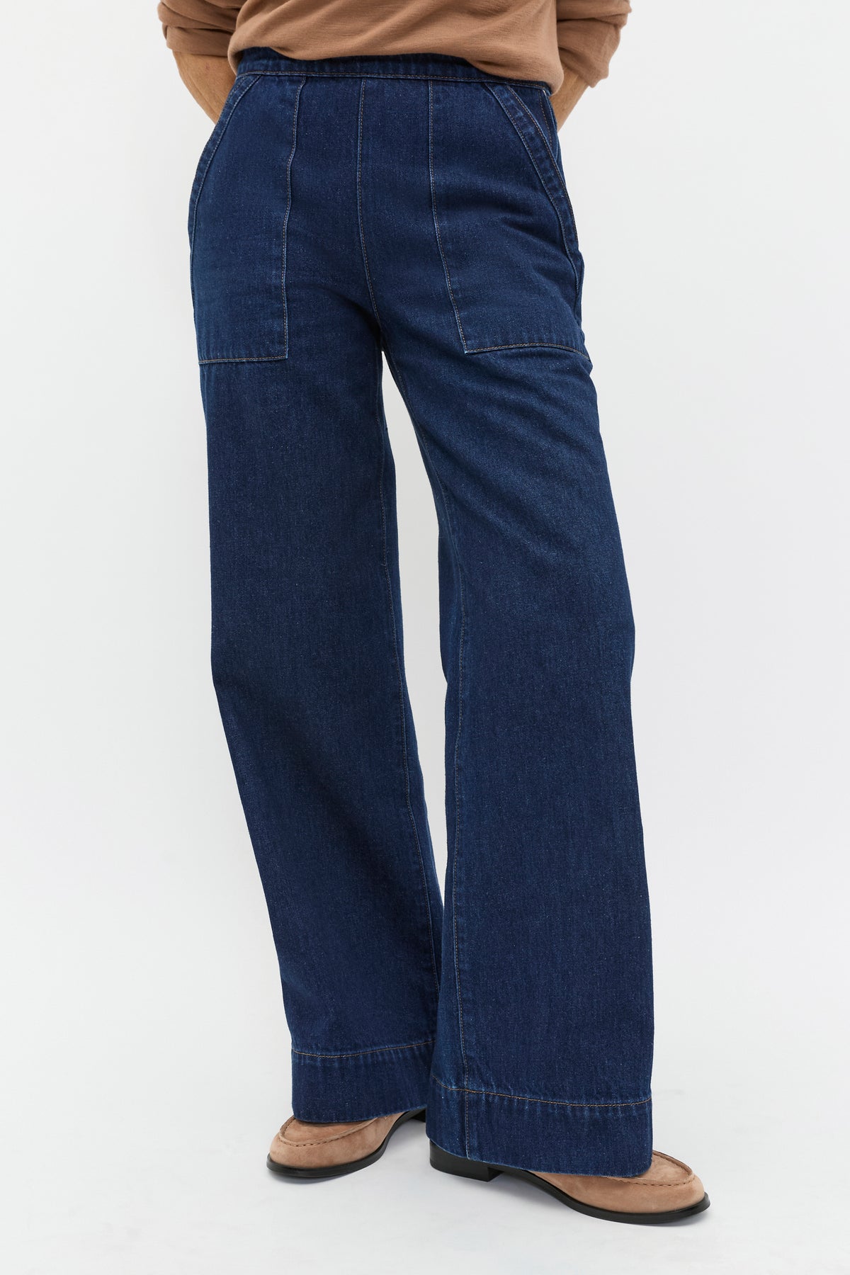 Denim Side Zip Jean