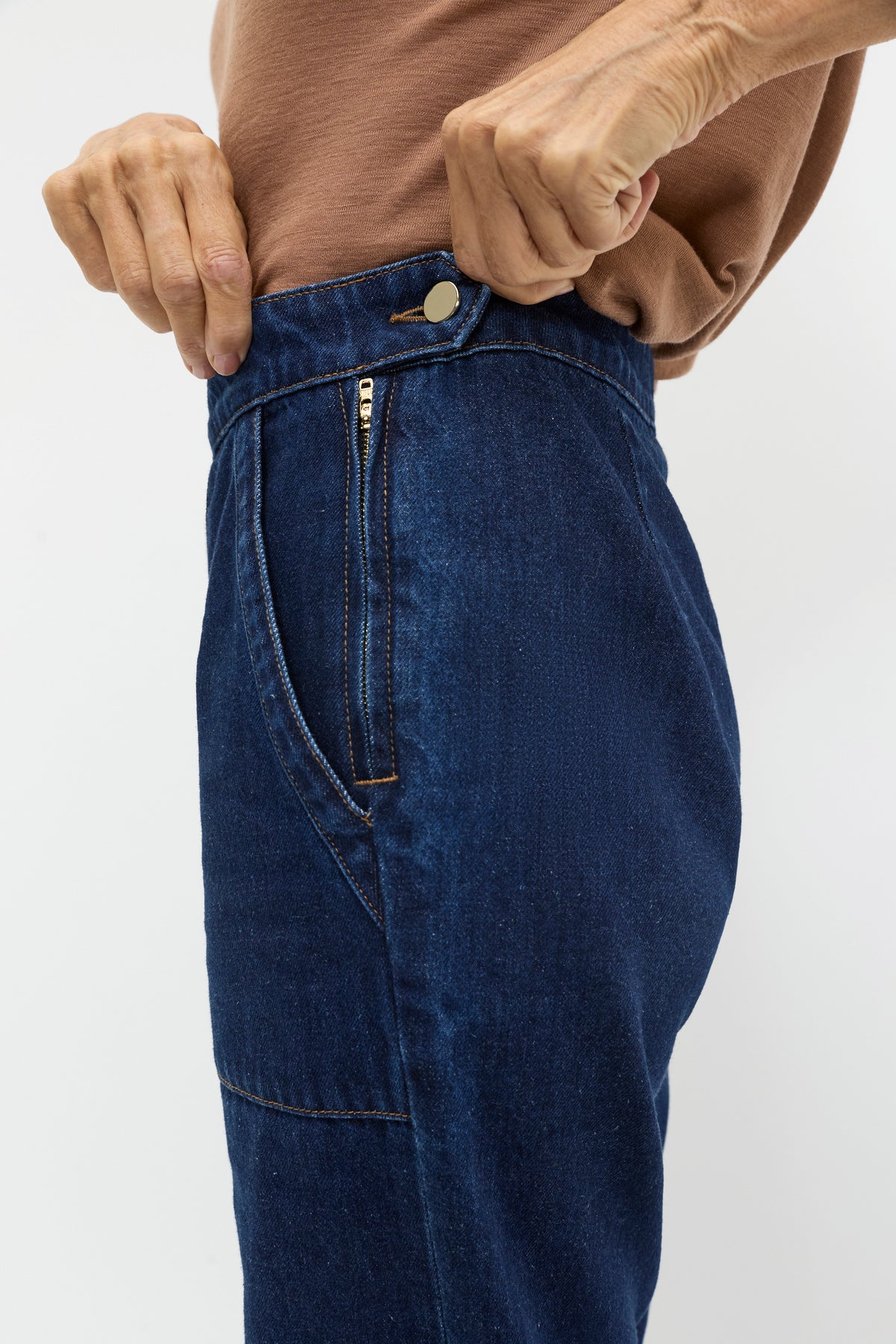 Denim Side Zip Jean