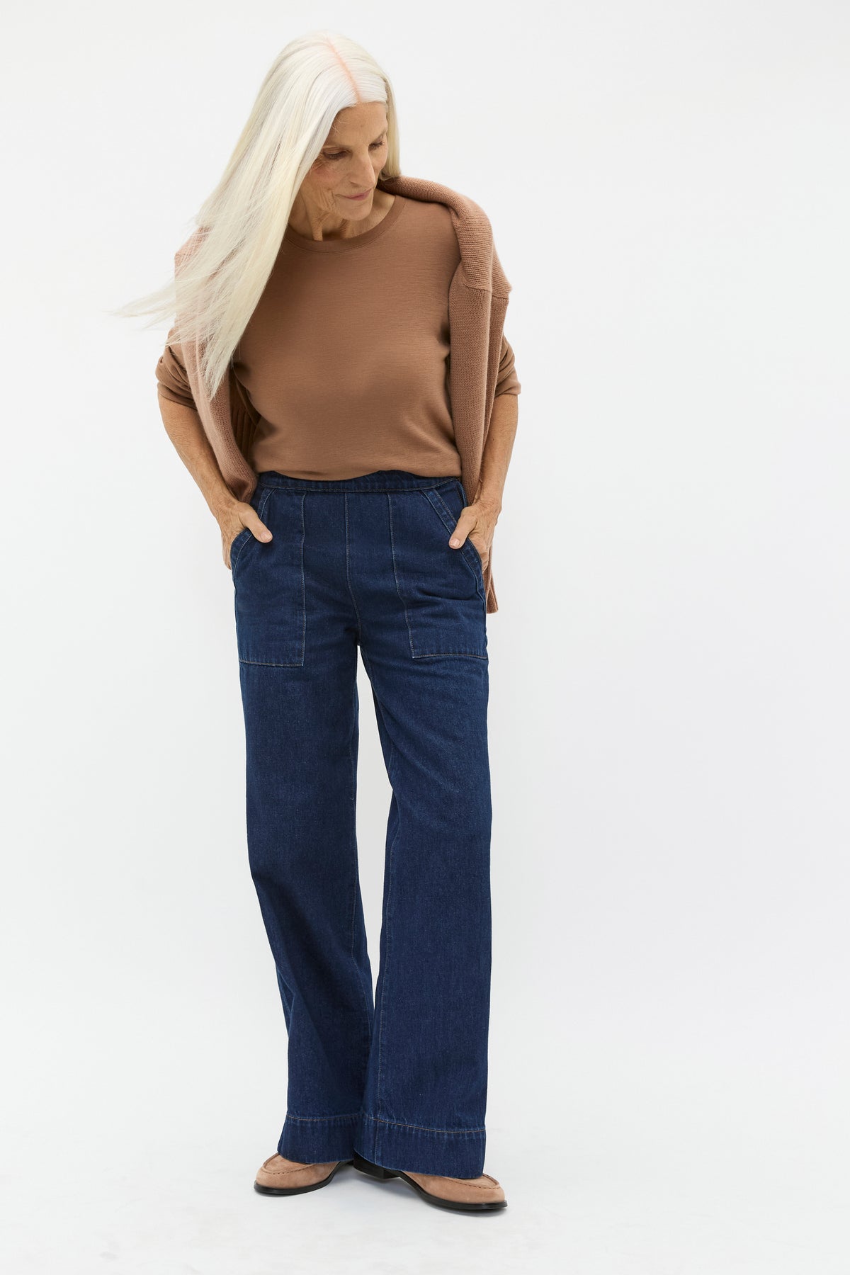 Denim Side Zip Jean