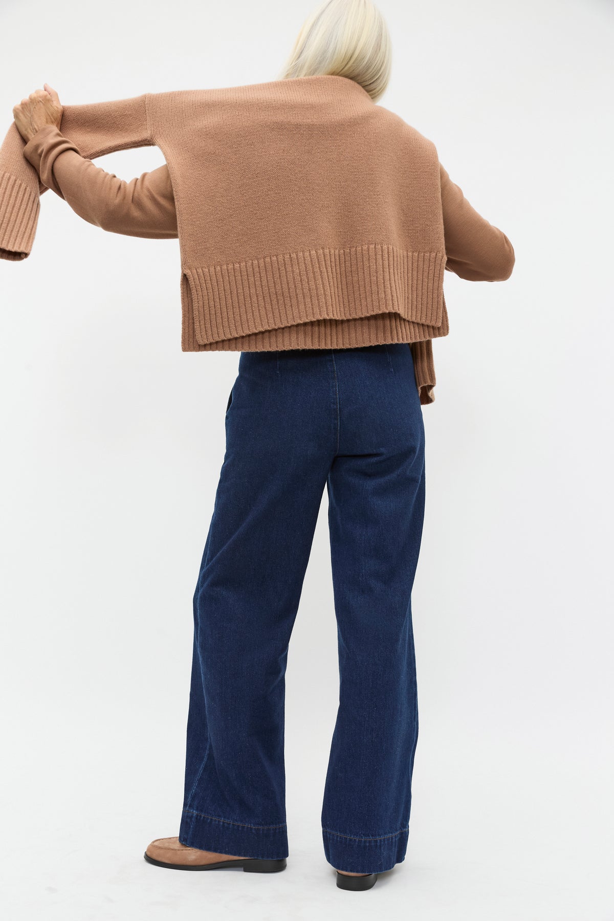 Denim Side Zip Jean