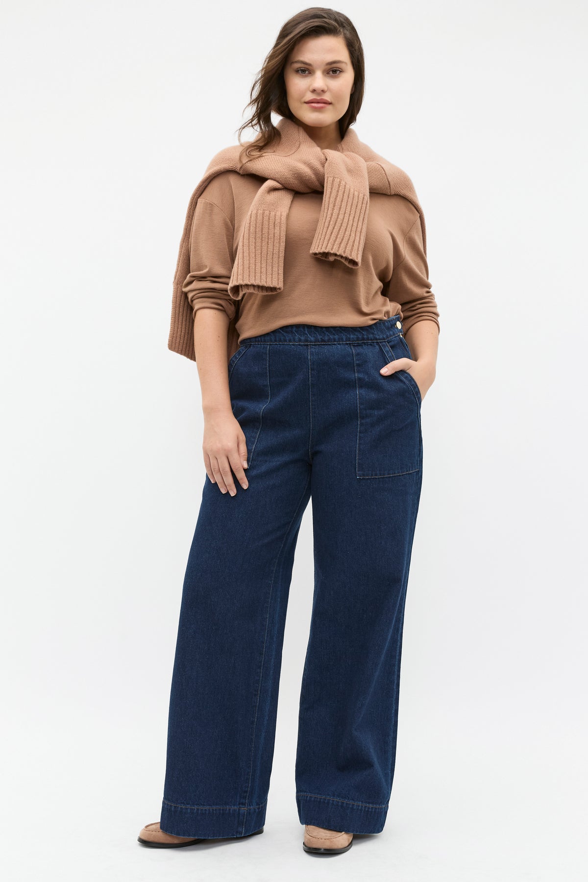 Denim Side Zip Jean