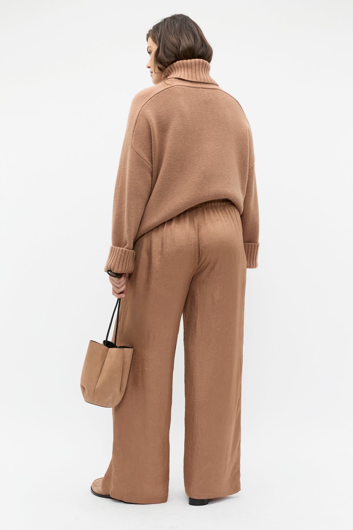 Textured Satin Pant