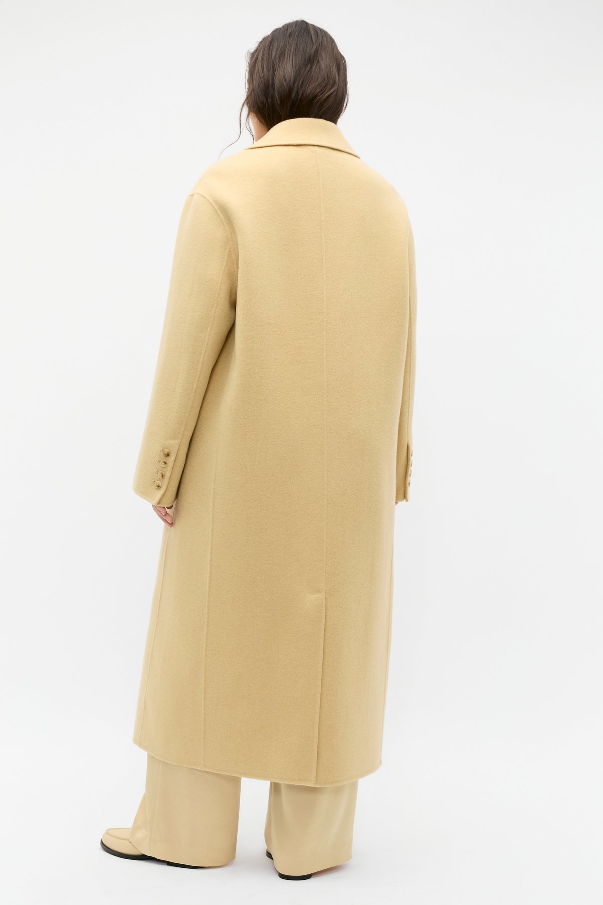 Wool Blend Boyfriend Coat