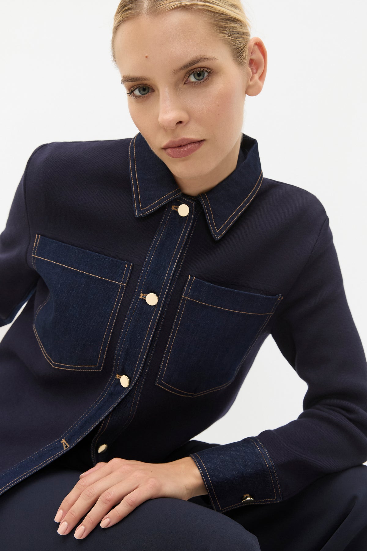 Double Knit Denim Jacket