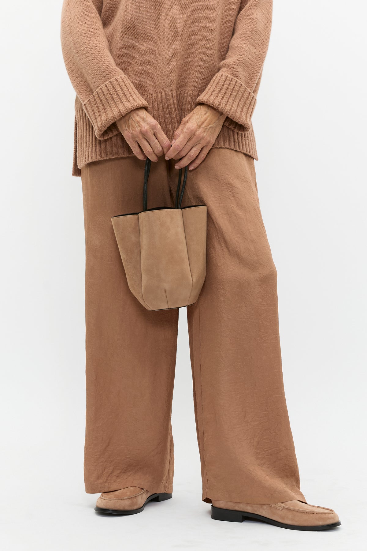 Leather Mini Bucket Bag