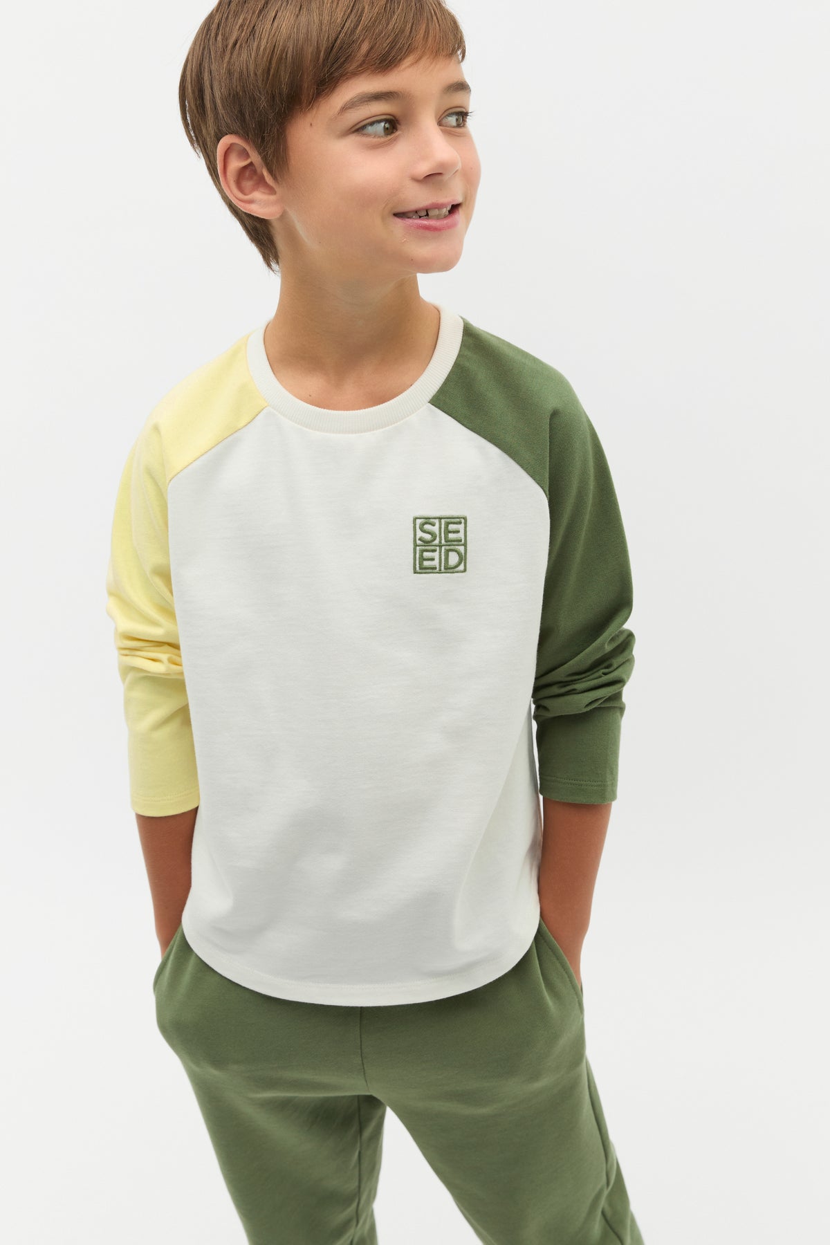 Colourblock Long Sleeve Tee