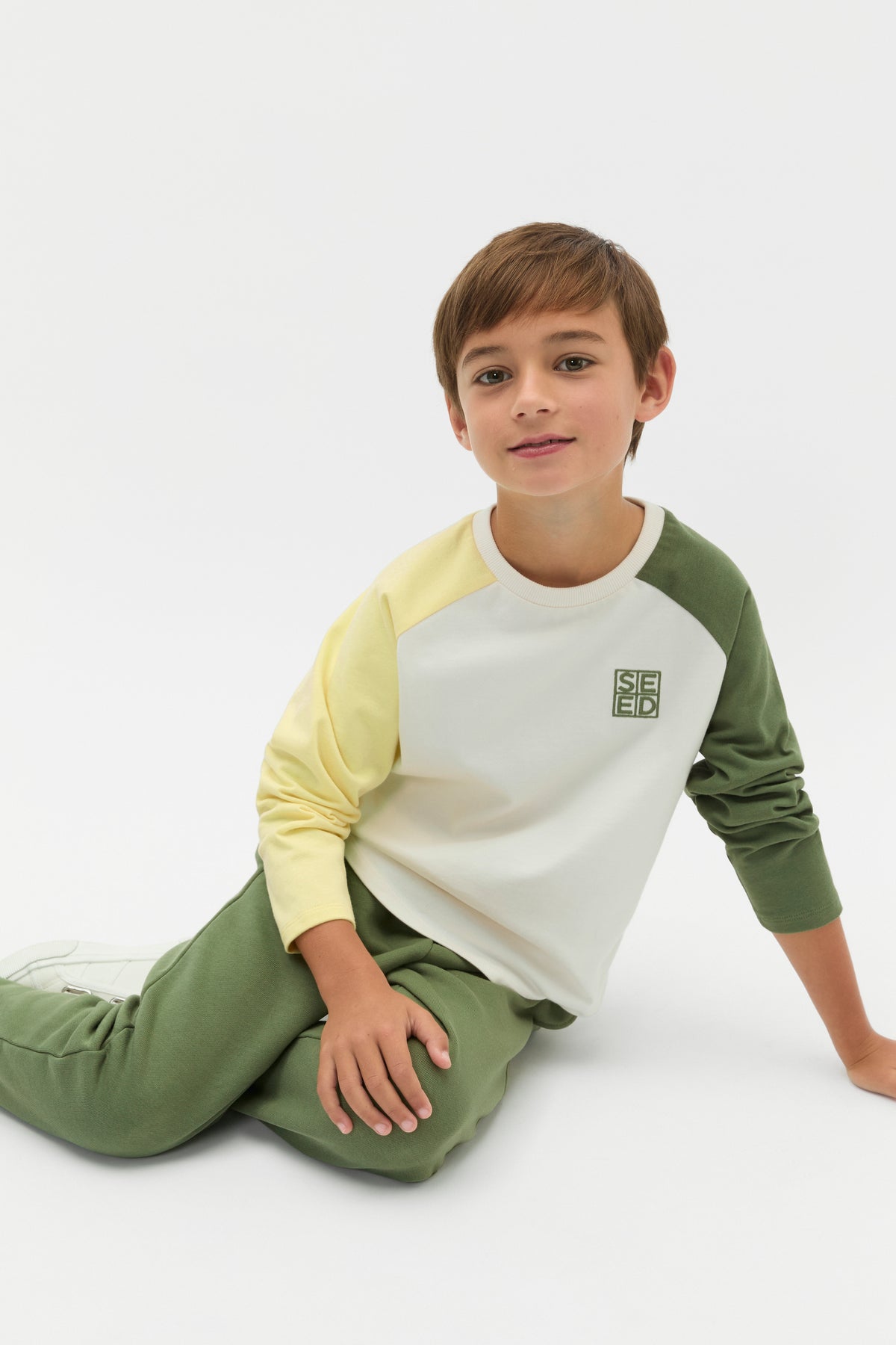 Colourblock Long Sleeve Tee