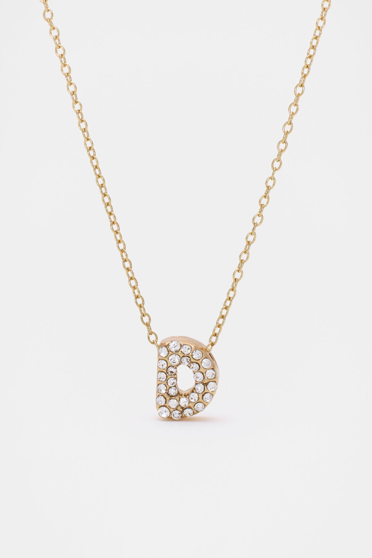 Initial Jewel Bubble Necklace