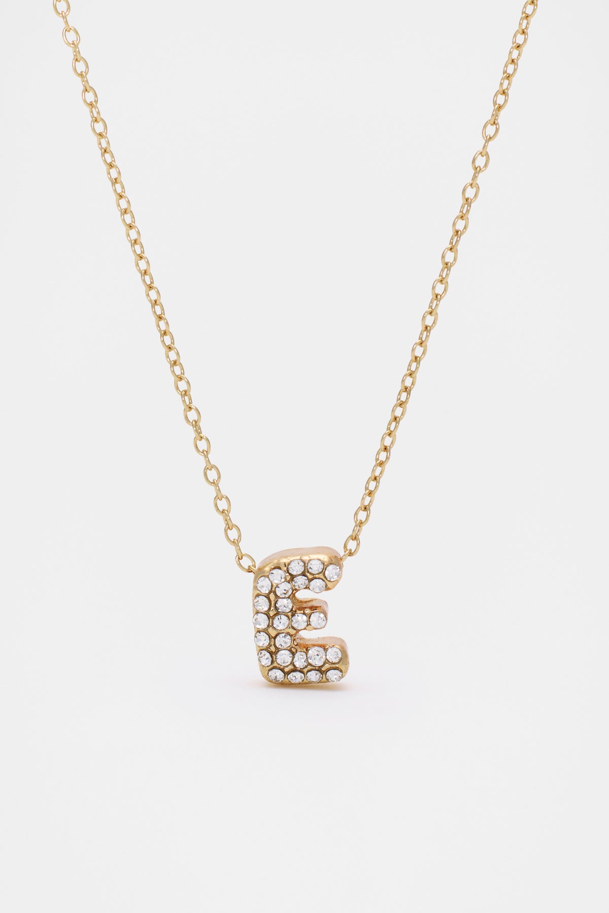Initial Jewel Bubble Necklace