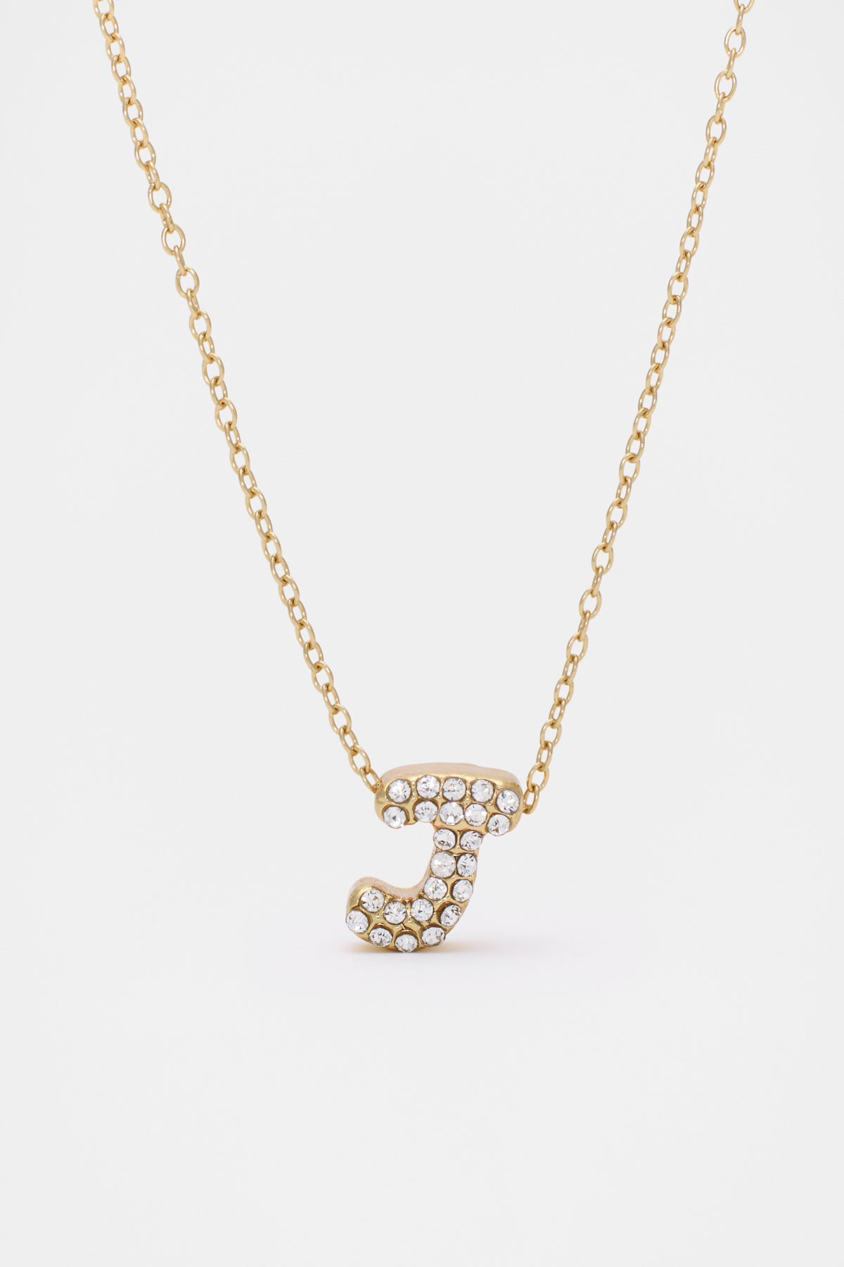 Initial Jewel Bubble Necklace