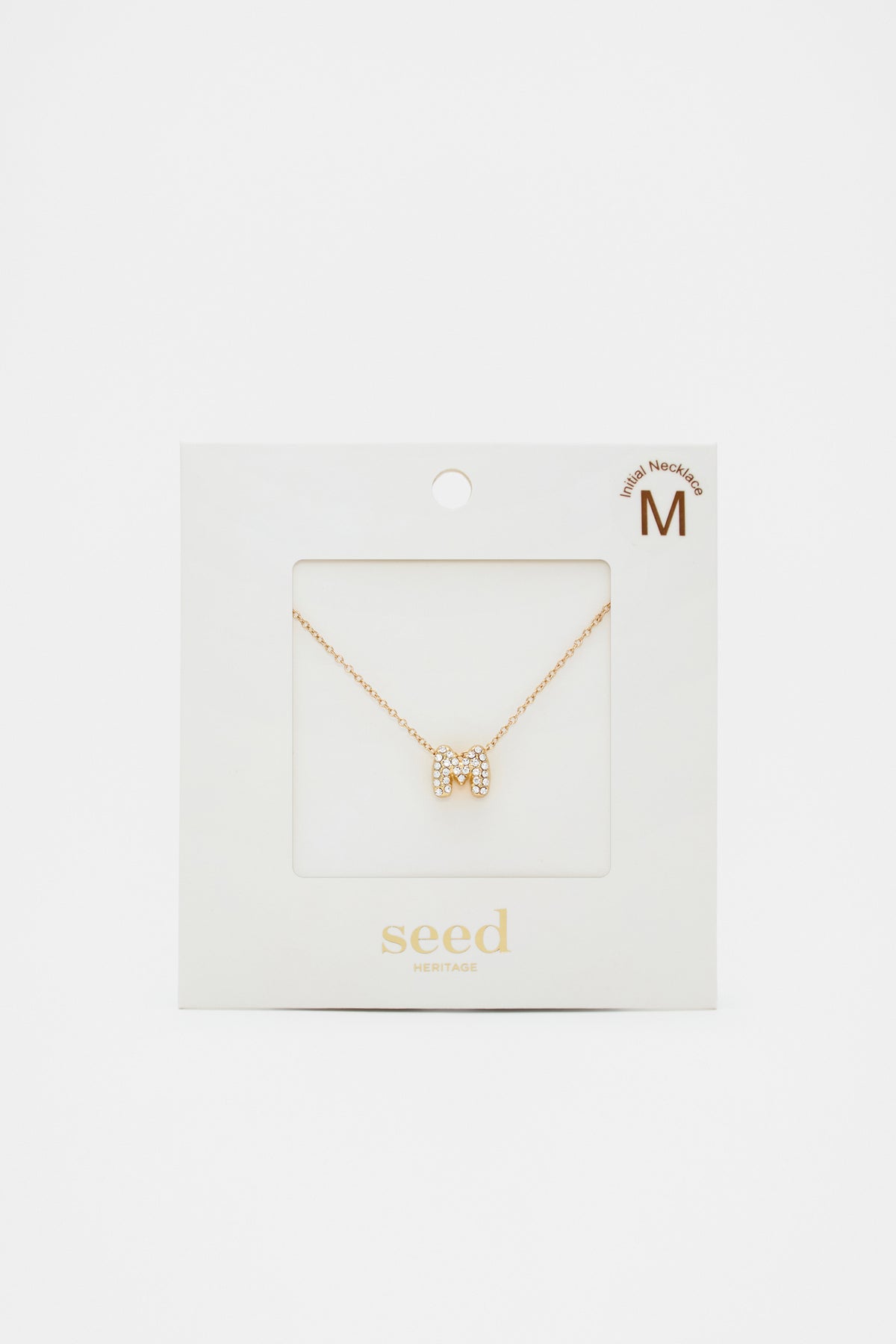 Initial Jewel Bubble Necklace