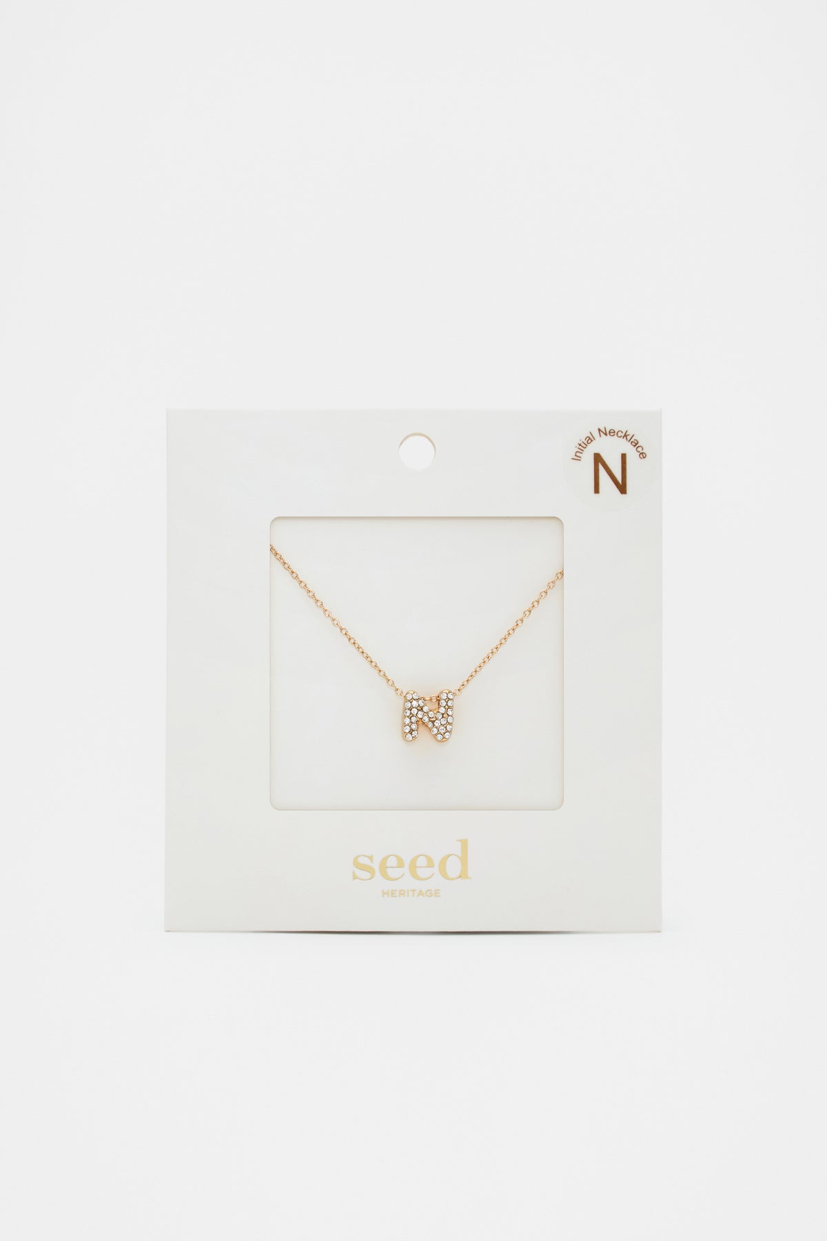 Initial Jewel Bubble Necklace