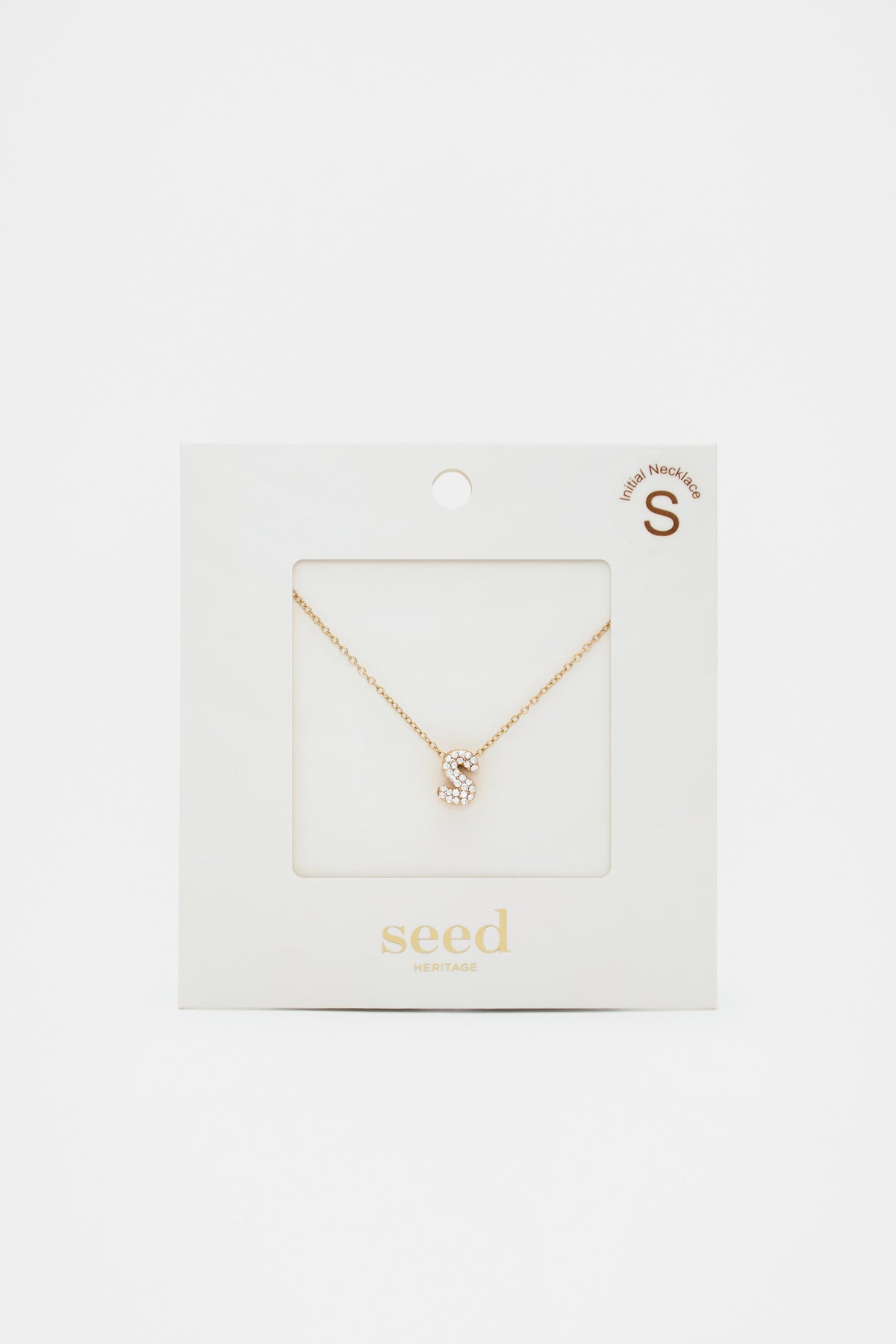 Initial Jewel Bubble Necklace