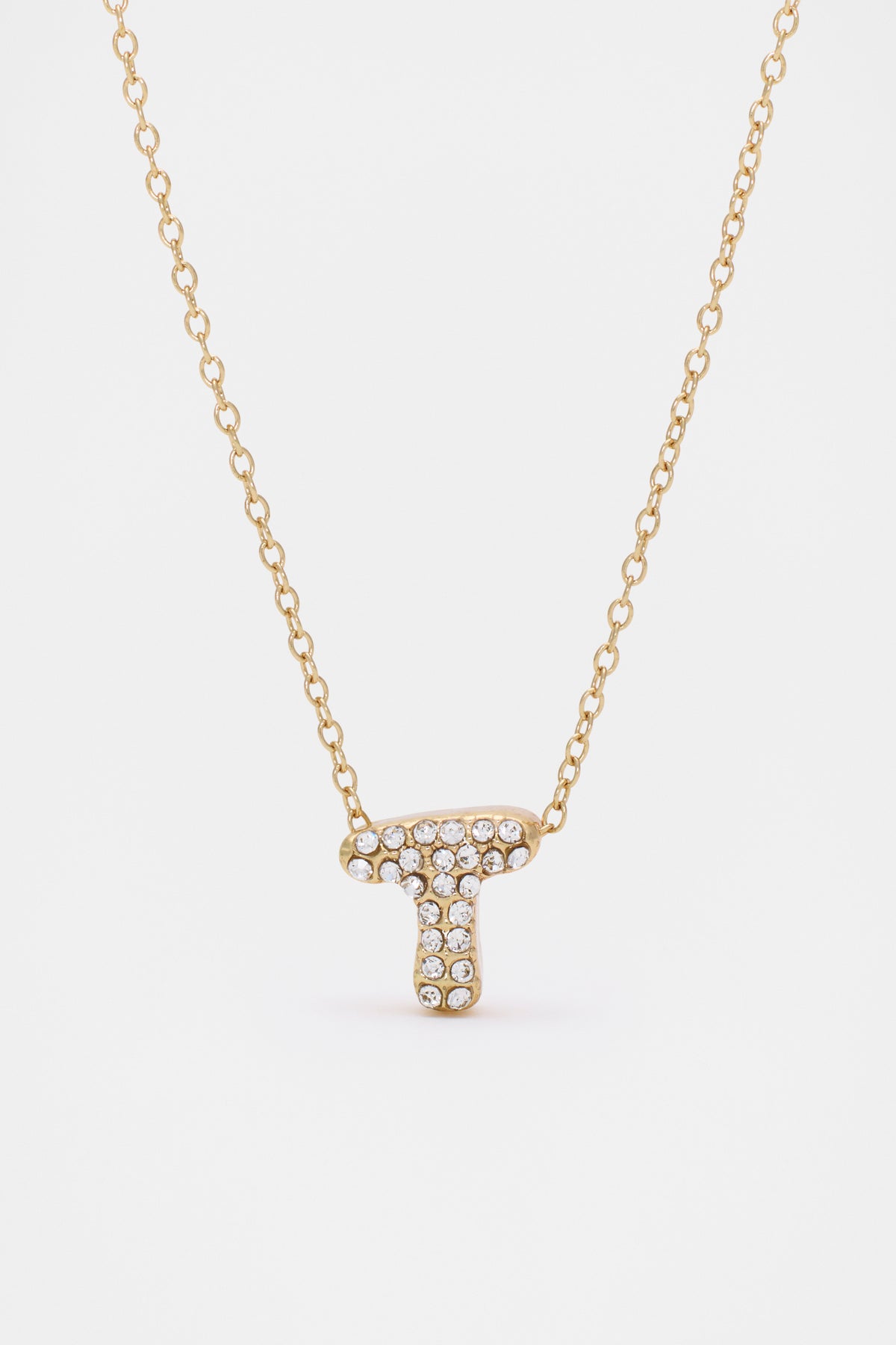 Initial Jewel Bubble Necklace