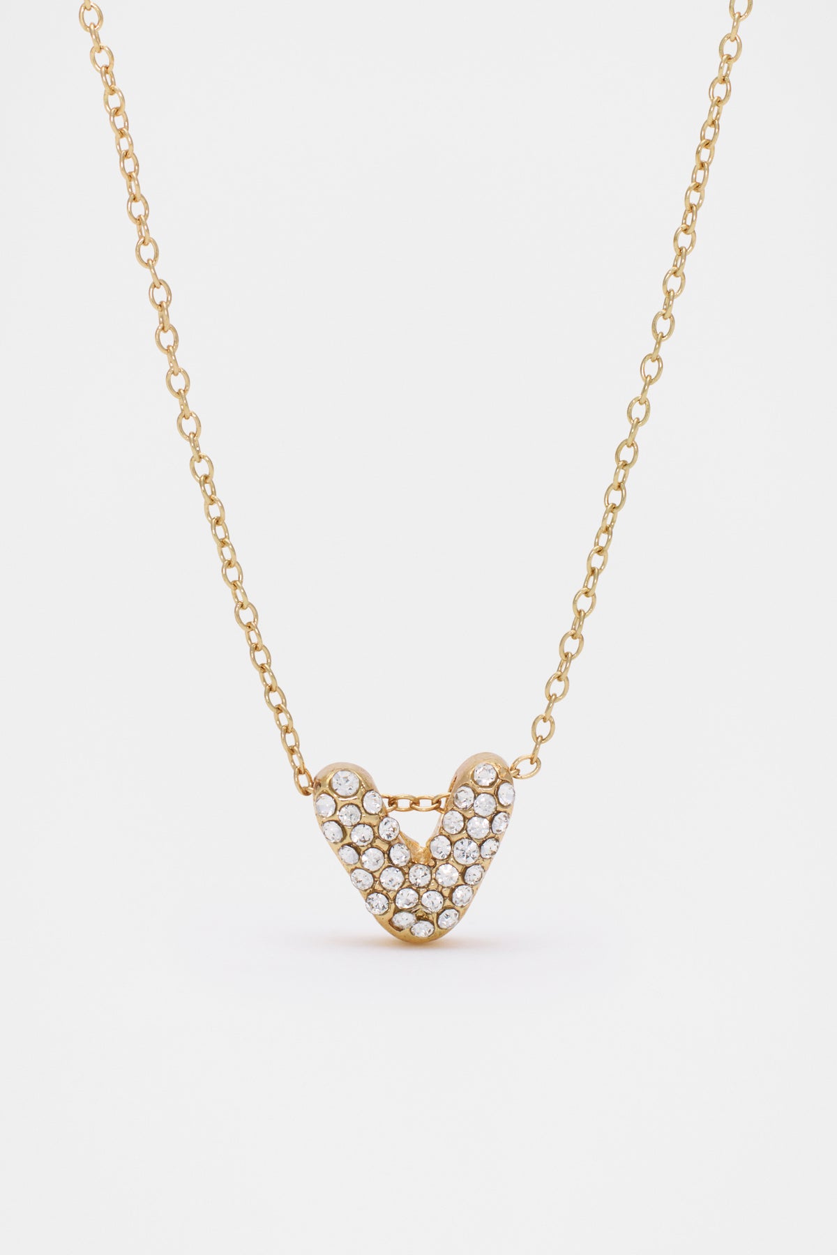 Initial Jewel Bubble Necklace