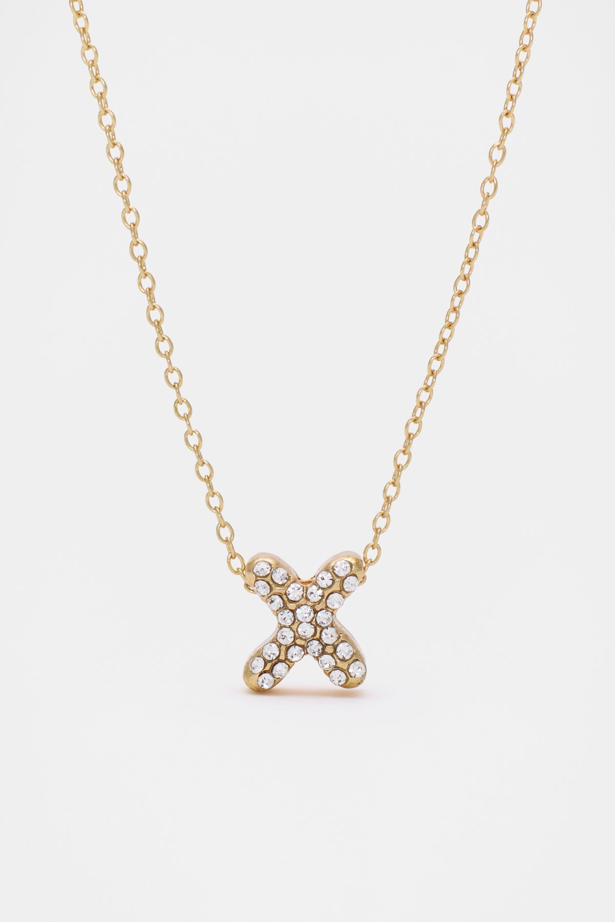 Initial Jewel Bubble Necklace