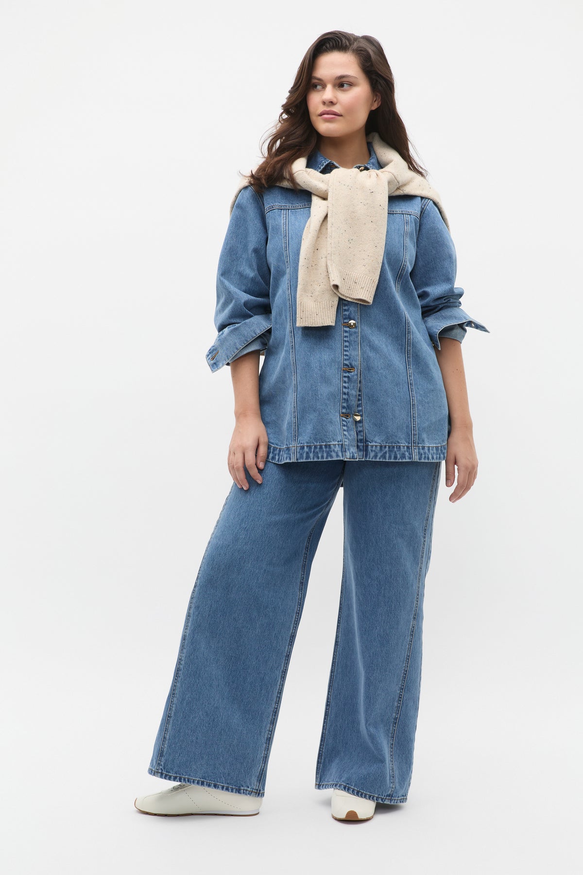 Denim Yoke Detail Shirt