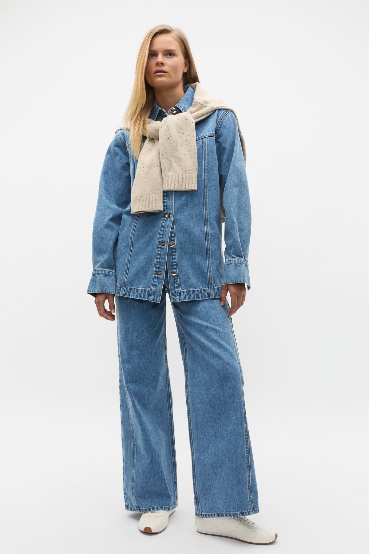Denim Yoke Detail Shirt