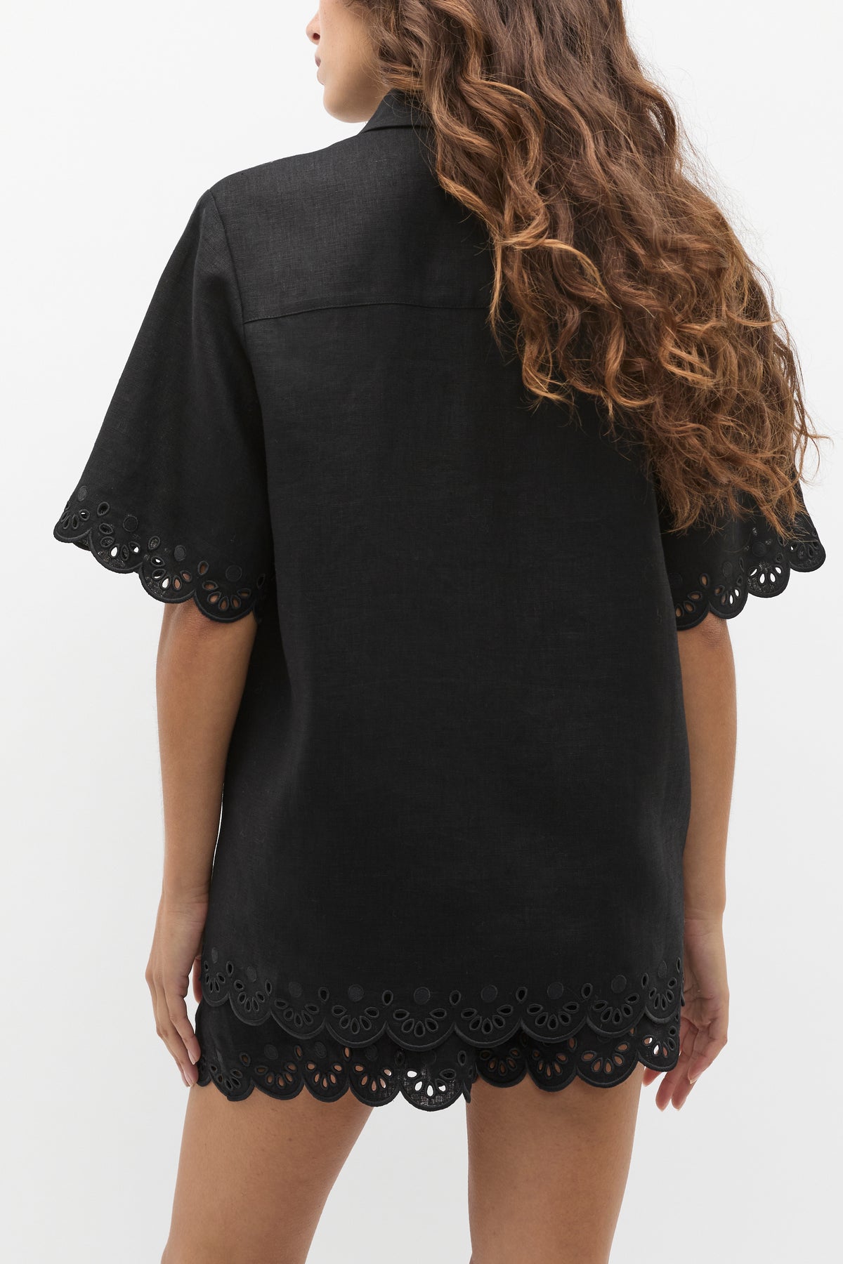 Scallop Broderie Shirt