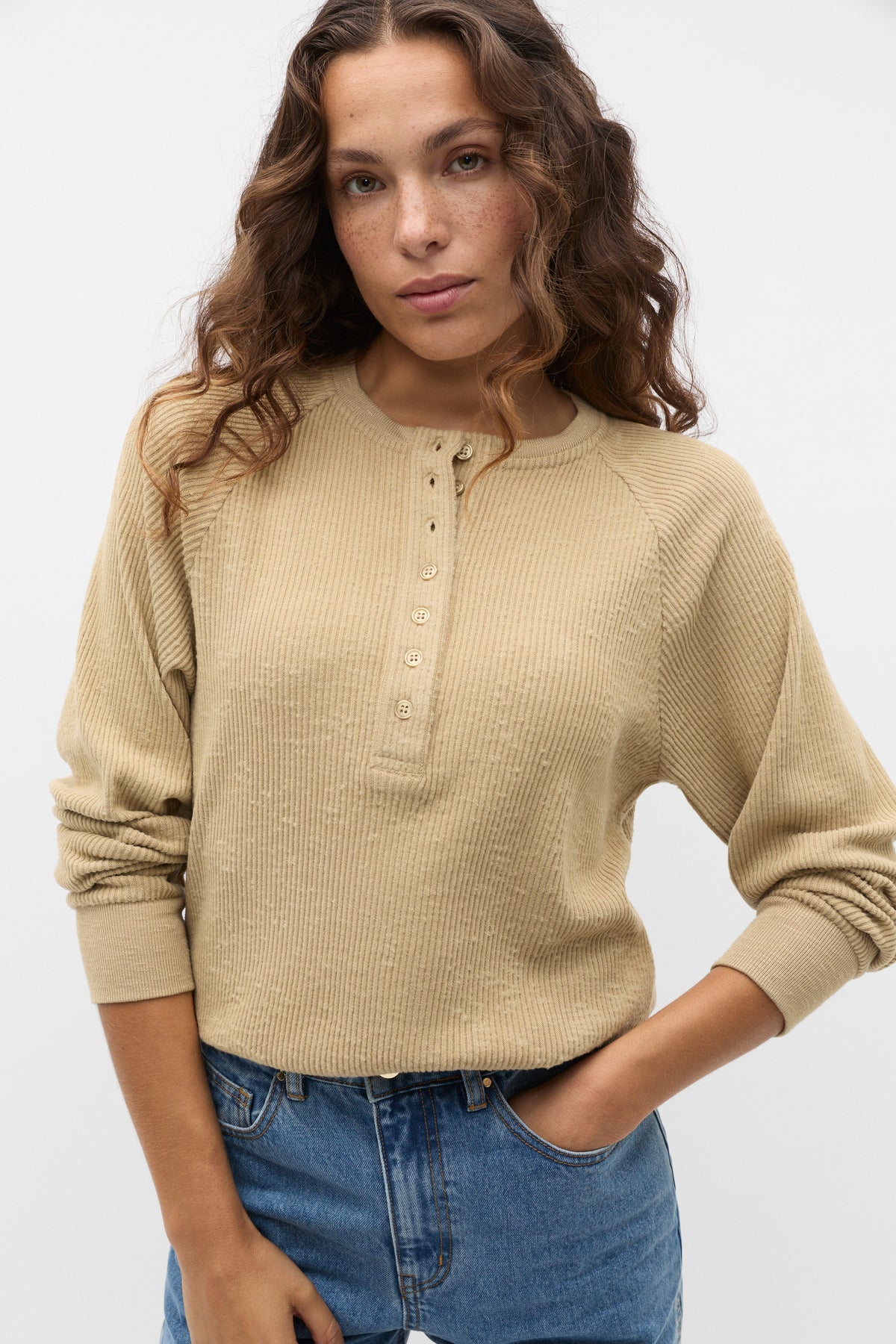 Supersoft Henley Relaxed Top