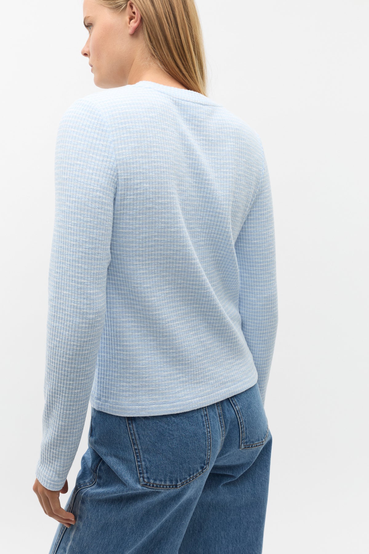 Self Stripe Textured Top