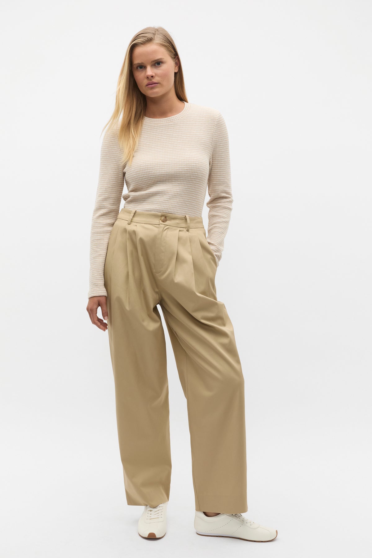 Self Stripe Textured Top