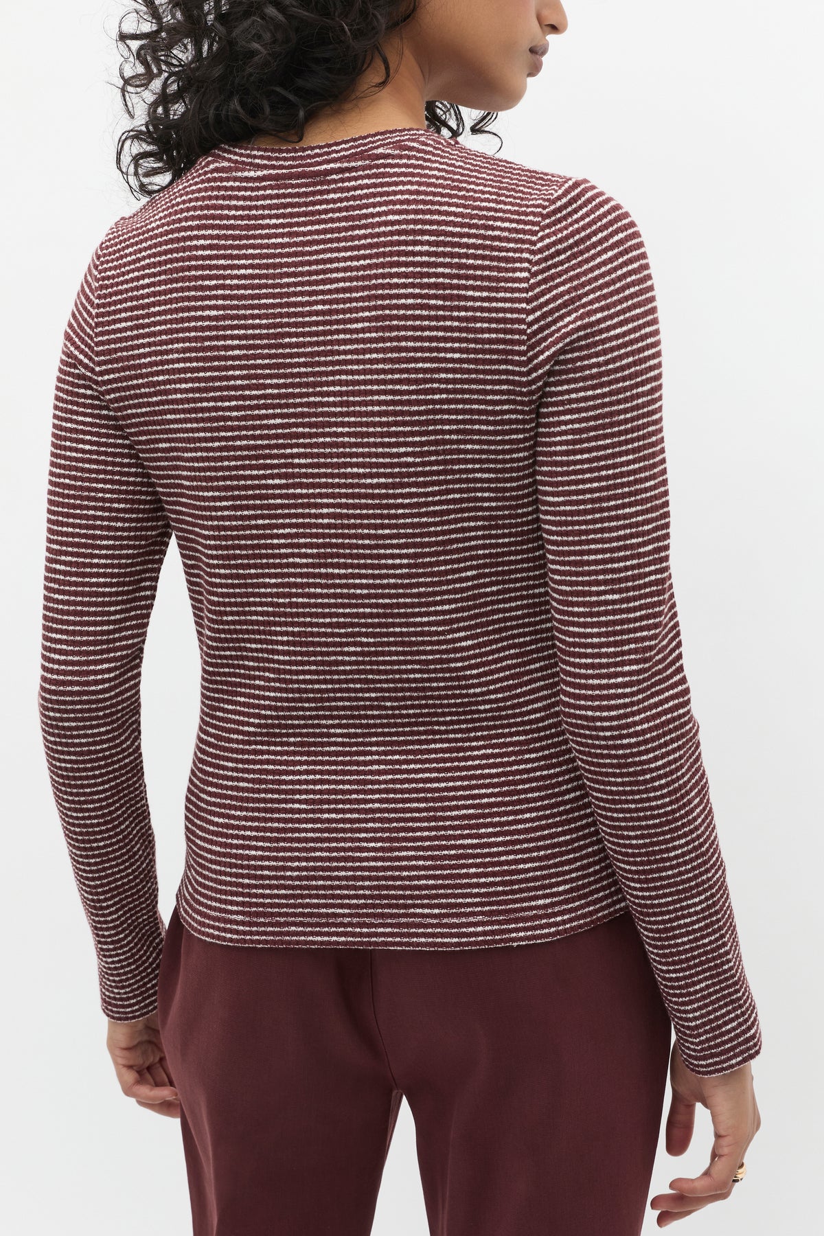 Self Stripe Textured Top