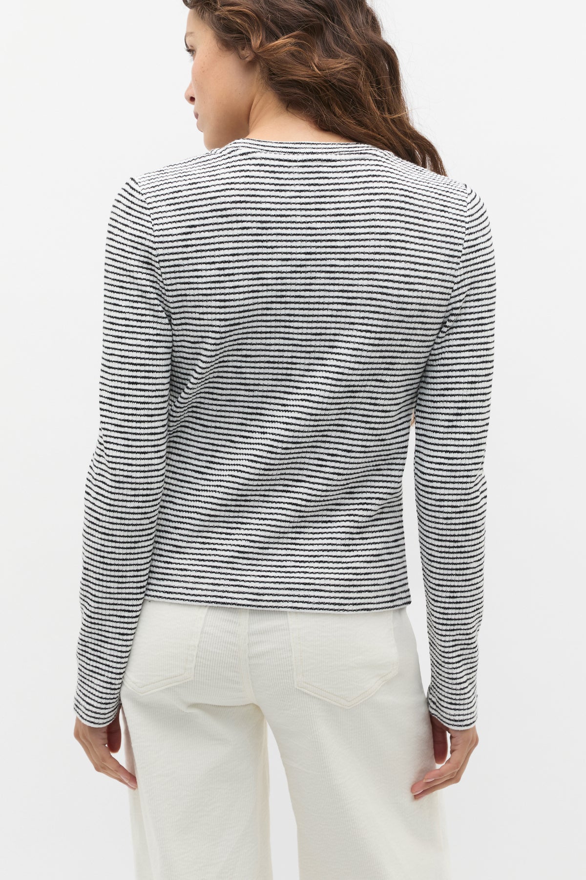 Self Stripe Textured Top