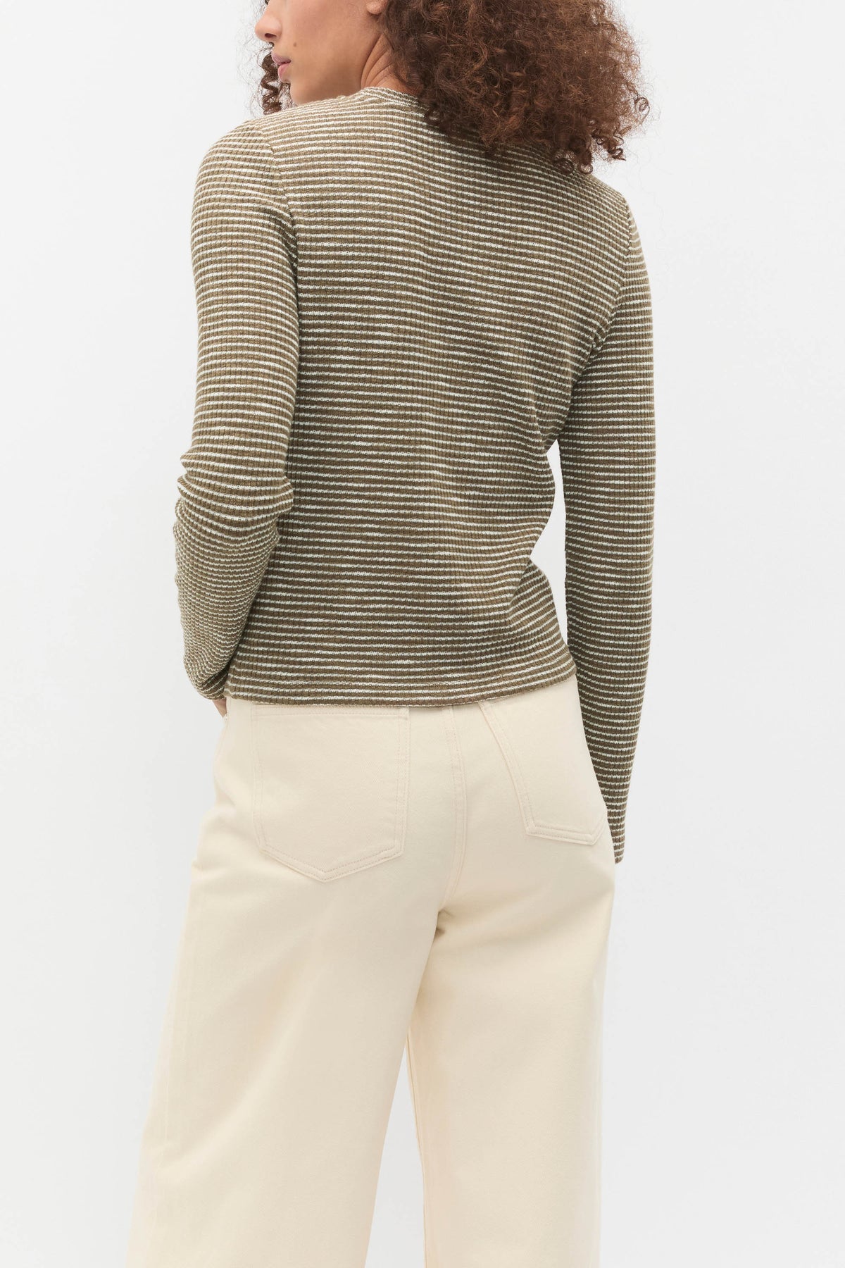 Self Stripe Textured Top