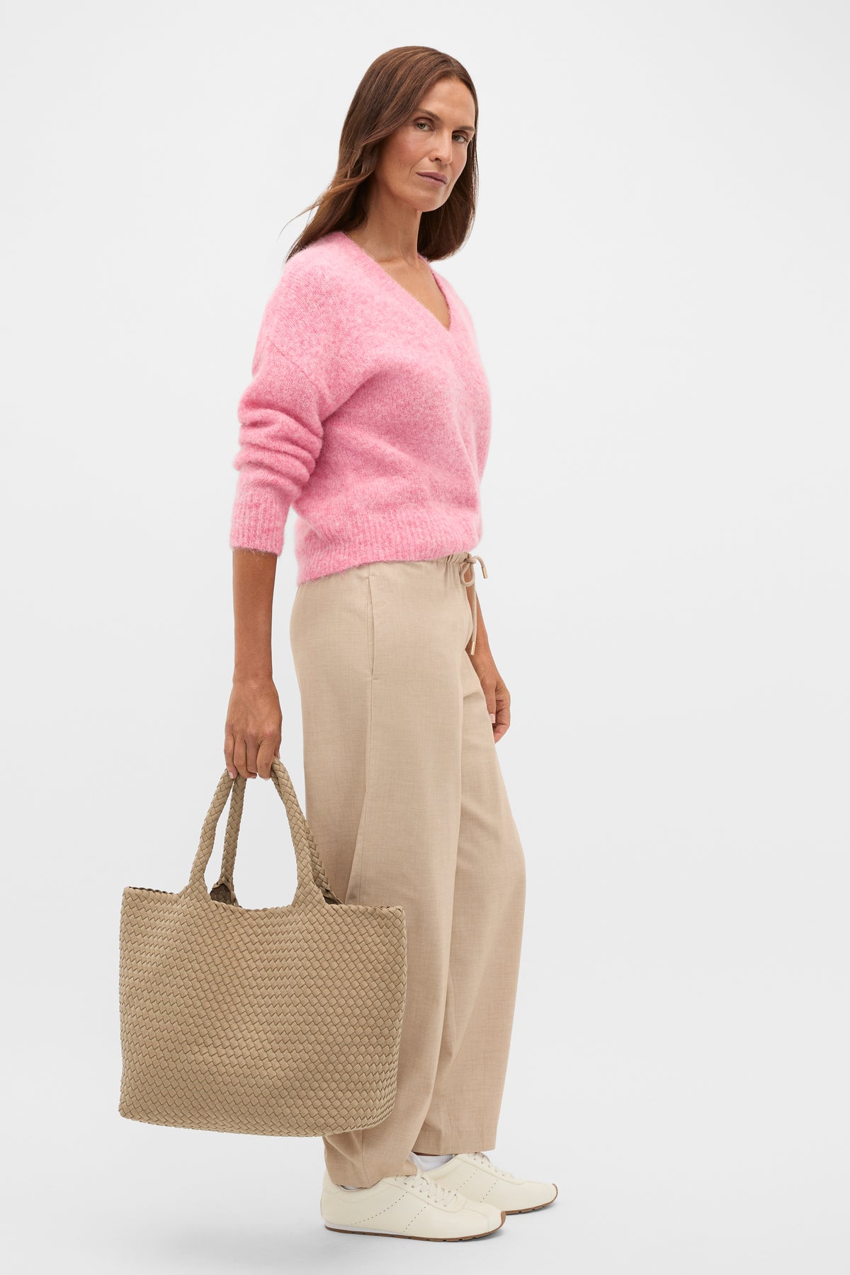 Lofty V Neck Slouch Knit