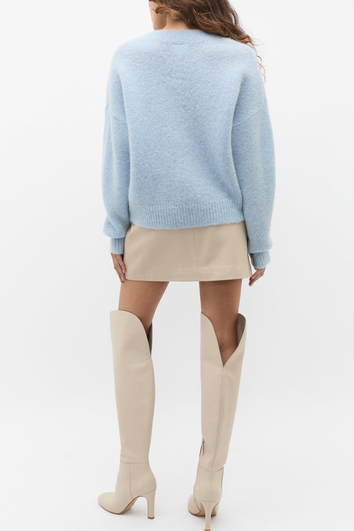 Lofty V Neck Slouch Knit
