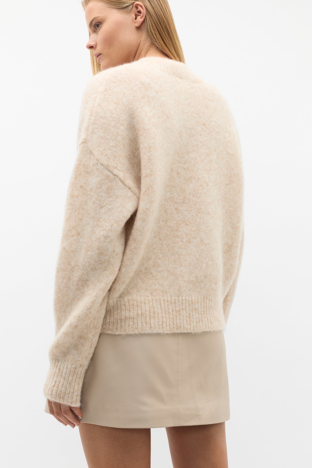 Lofty V Neck Slouch Knit